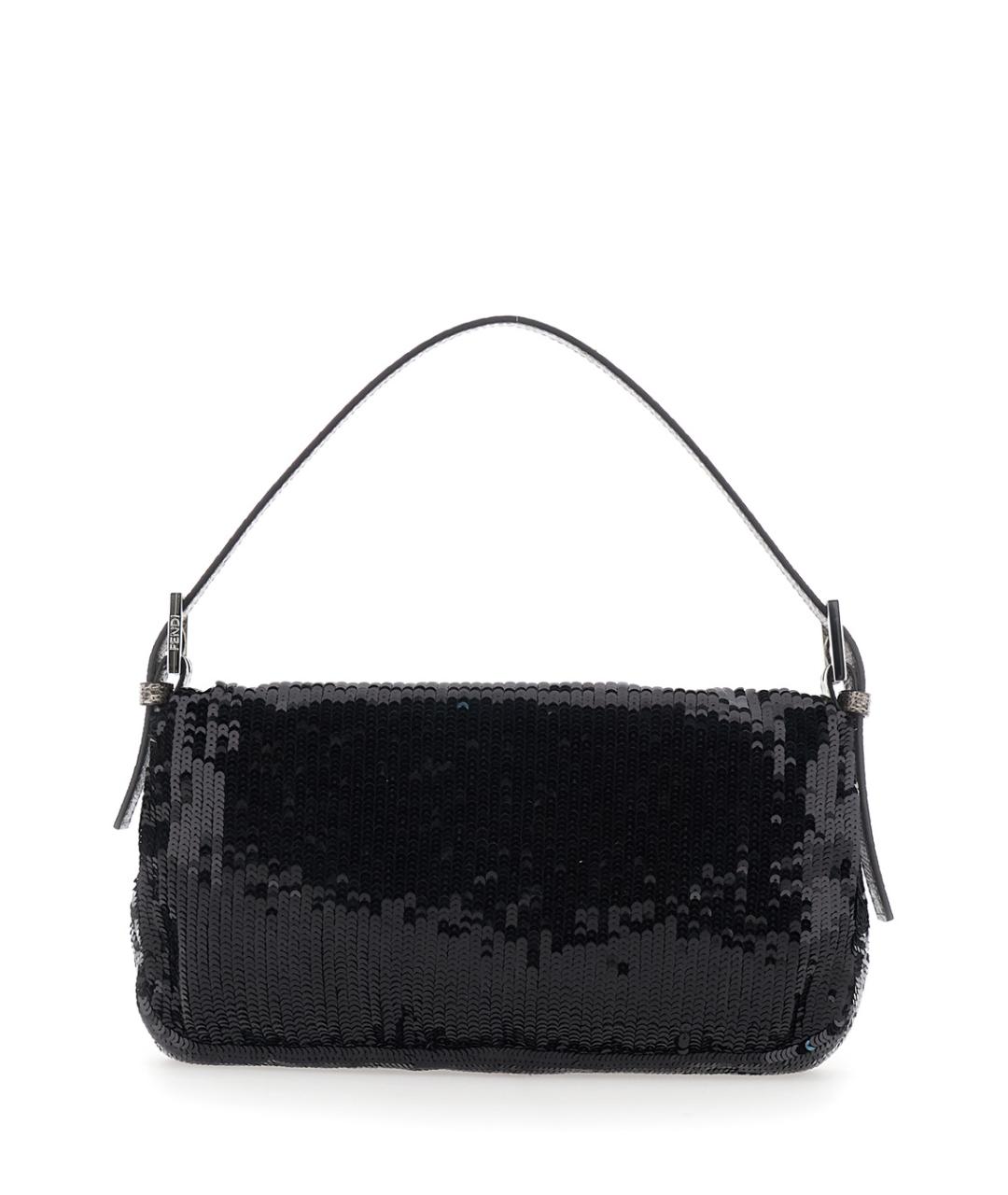 FENDI Черная тканевая сумка через плечо, фото 2