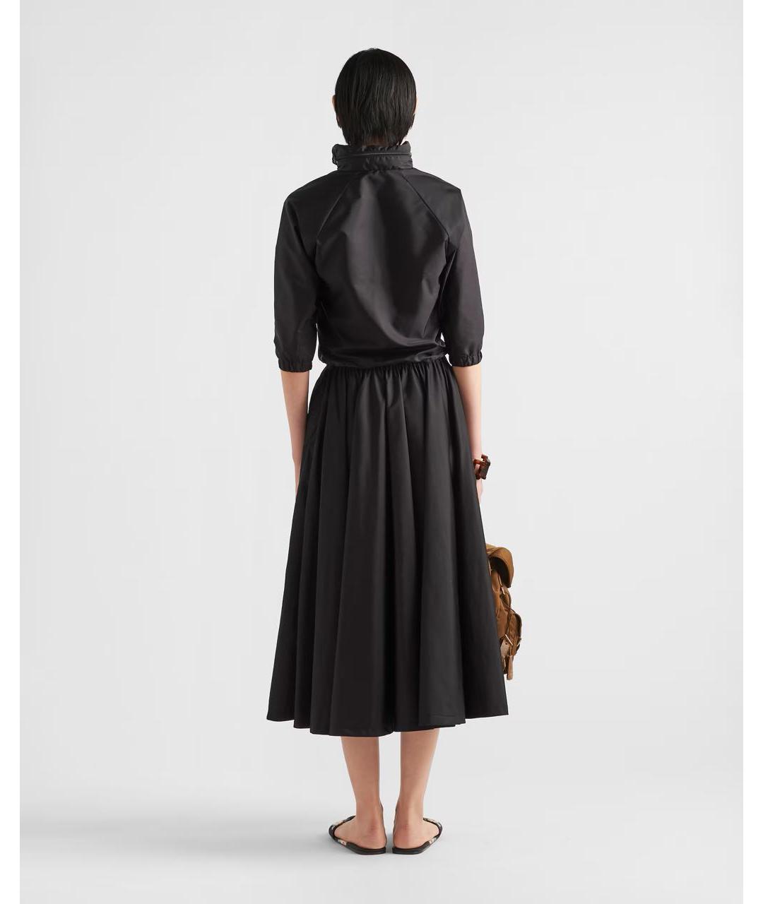 PRADA Черная полиамидовая куртка, фото 4
