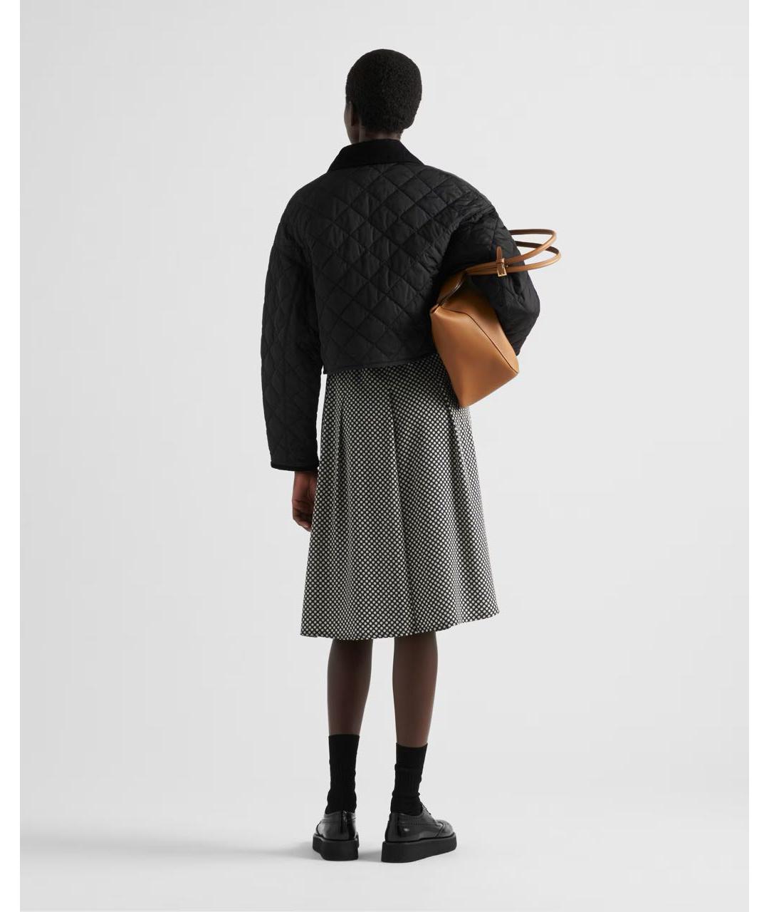 PRADA Черная полиамидовая куртка, фото 4
