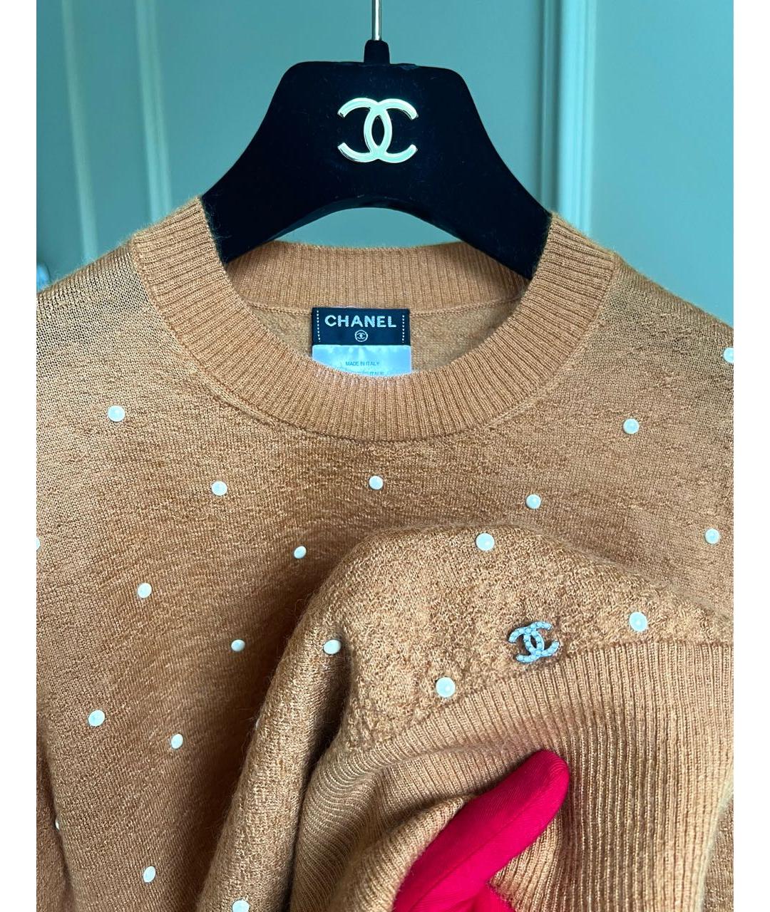 CHANEL Горчичный джемпер / свитер, фото 2