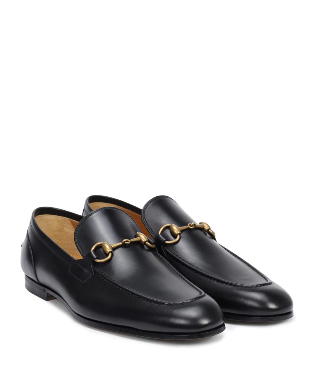 GUCCI Черные кожаные лоферы, фото 2