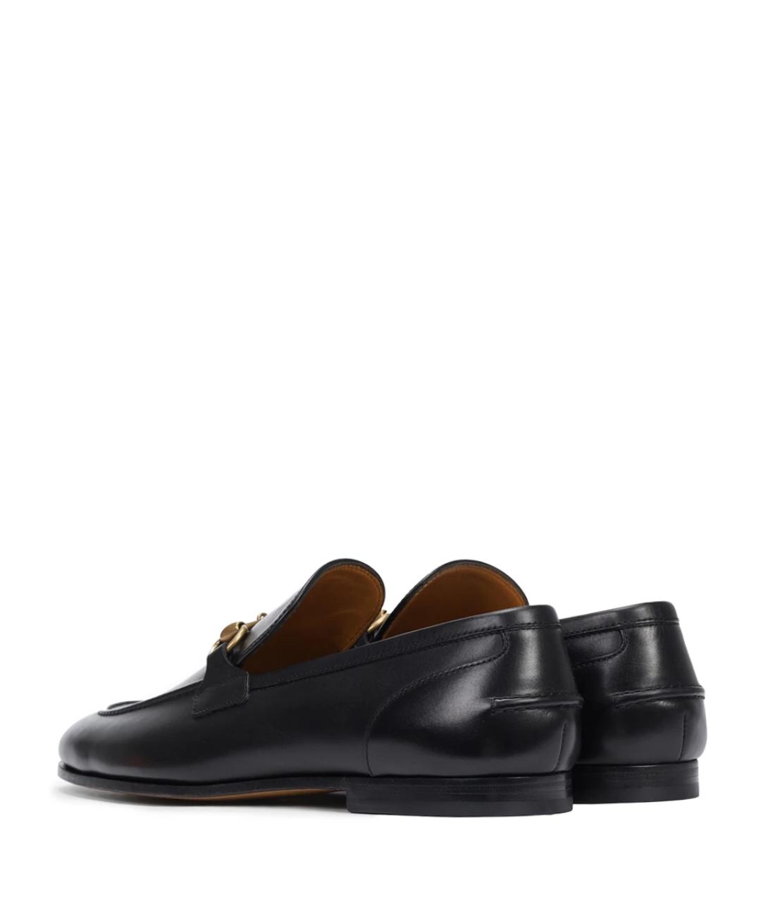 GUCCI Черные кожаные лоферы, фото 4