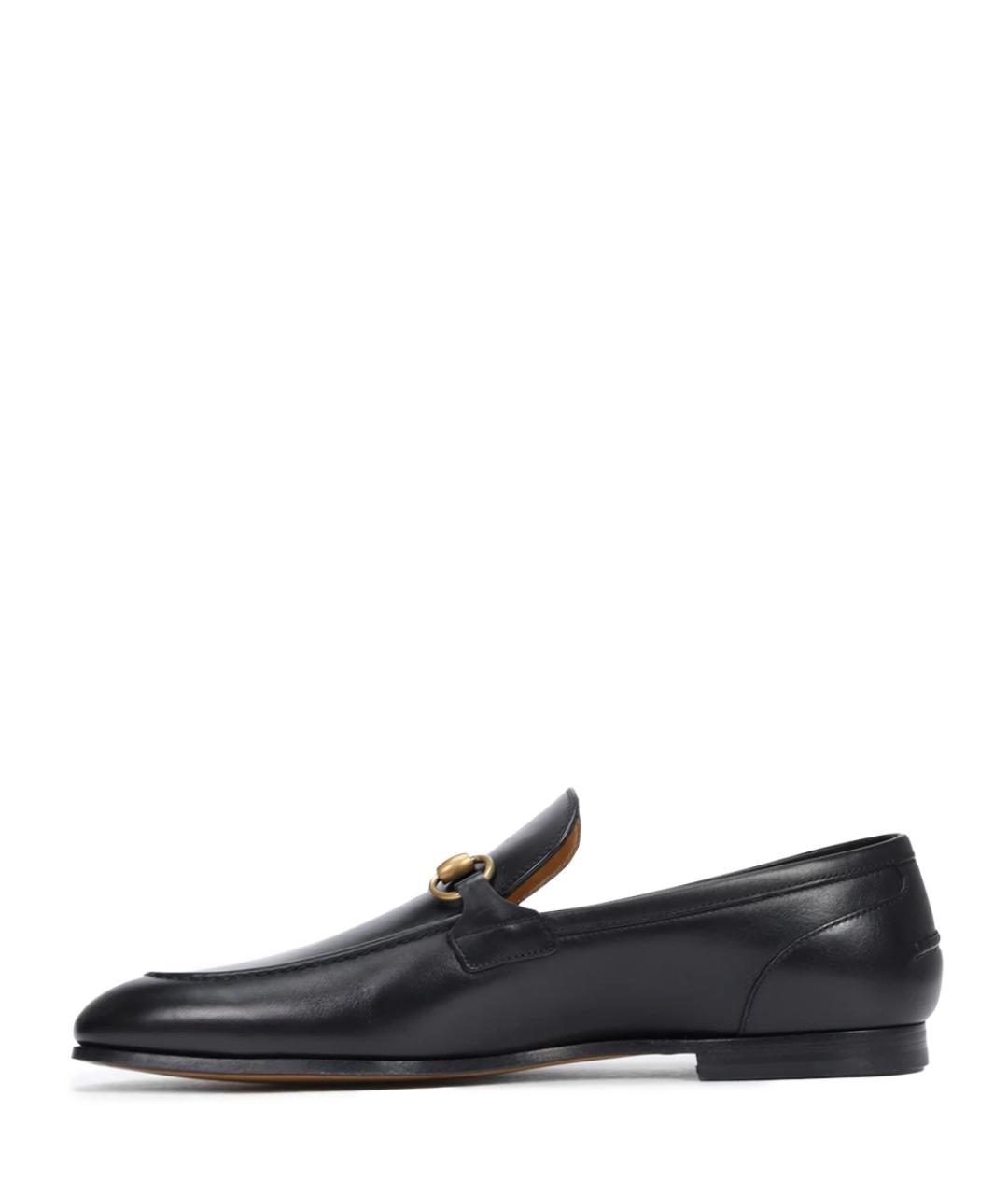 GUCCI Черные кожаные лоферы, фото 3