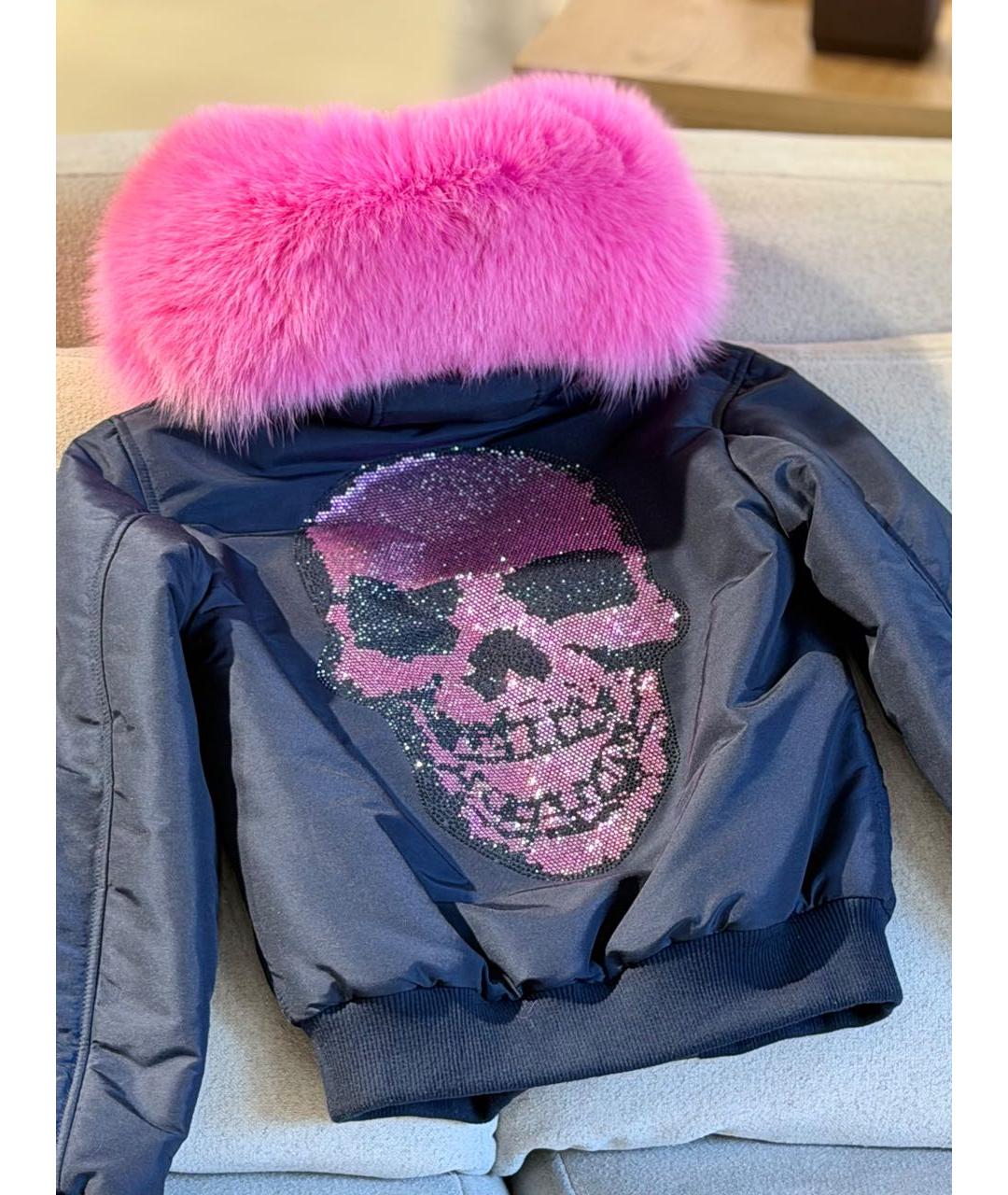 PHILIPP PLEIN Черный пуховик, фото 2