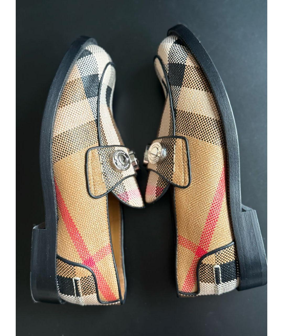BURBERRY Бежевые лоферы, фото 5