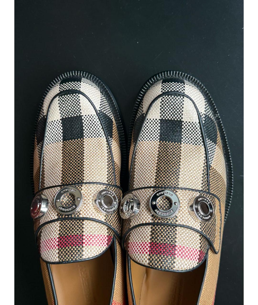 BURBERRY Бежевые лоферы, фото 3