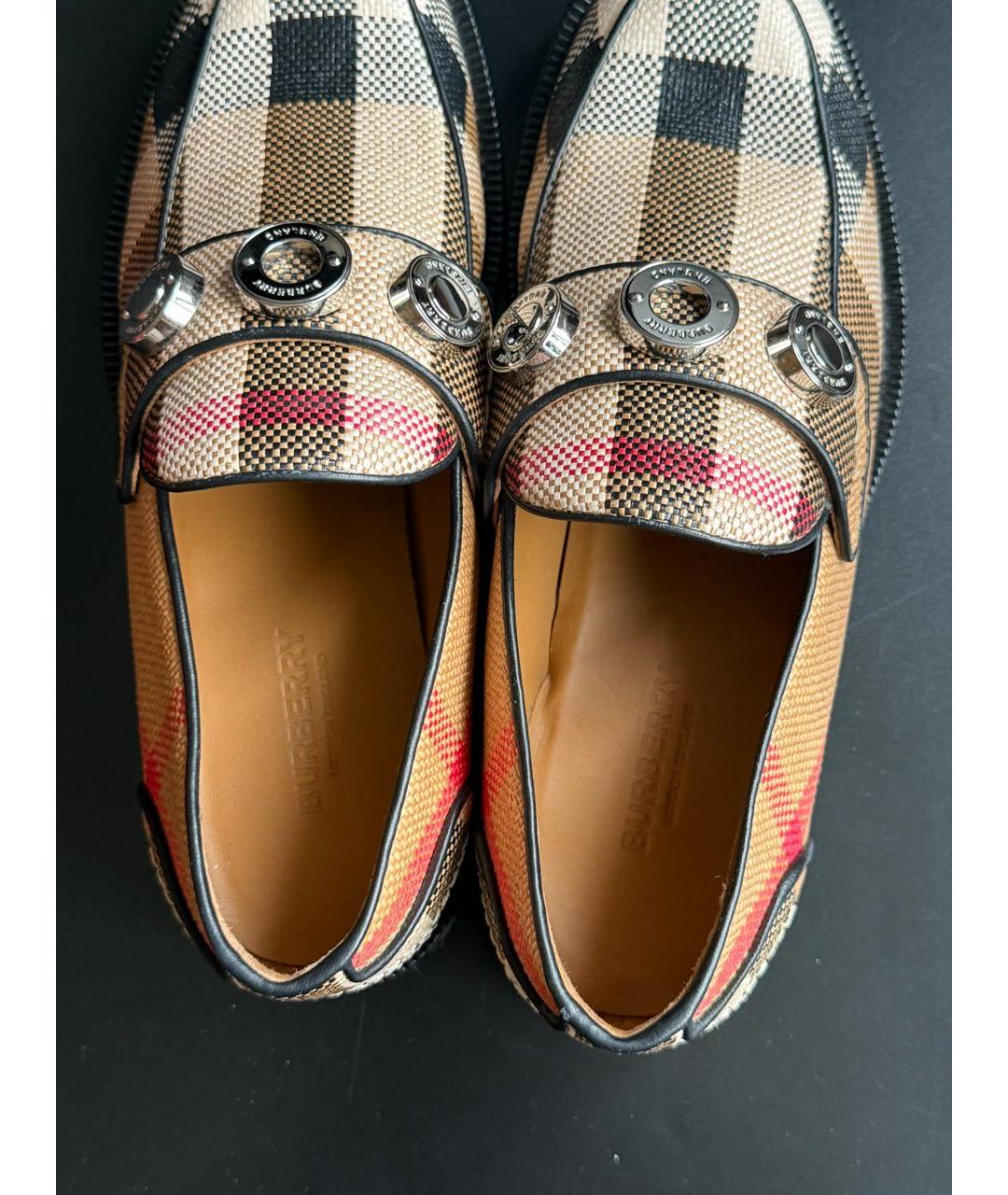 BURBERRY Бежевые лоферы, фото 4
