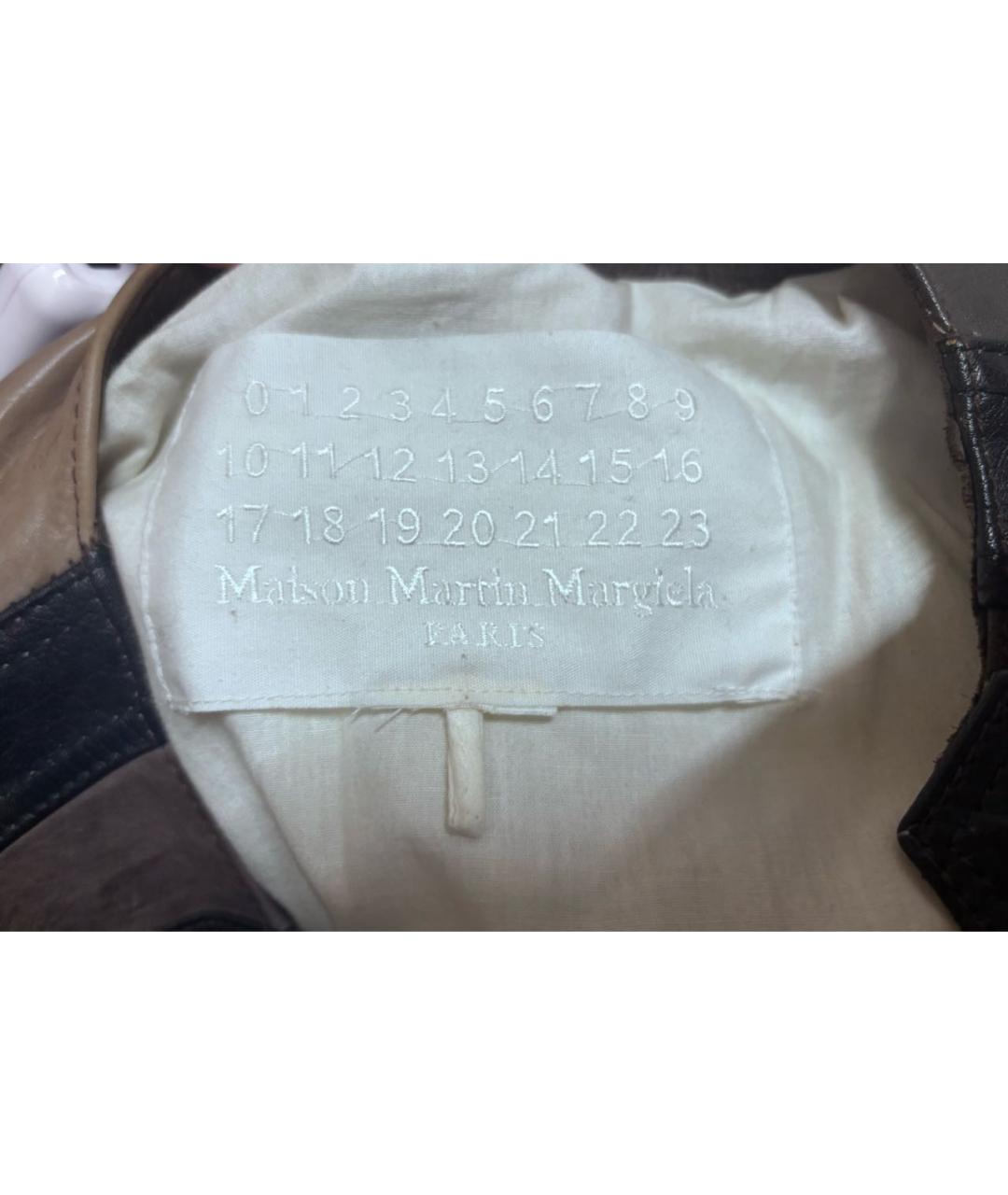 MAISON MARGIELA Мульти кожаная куртка, фото 3