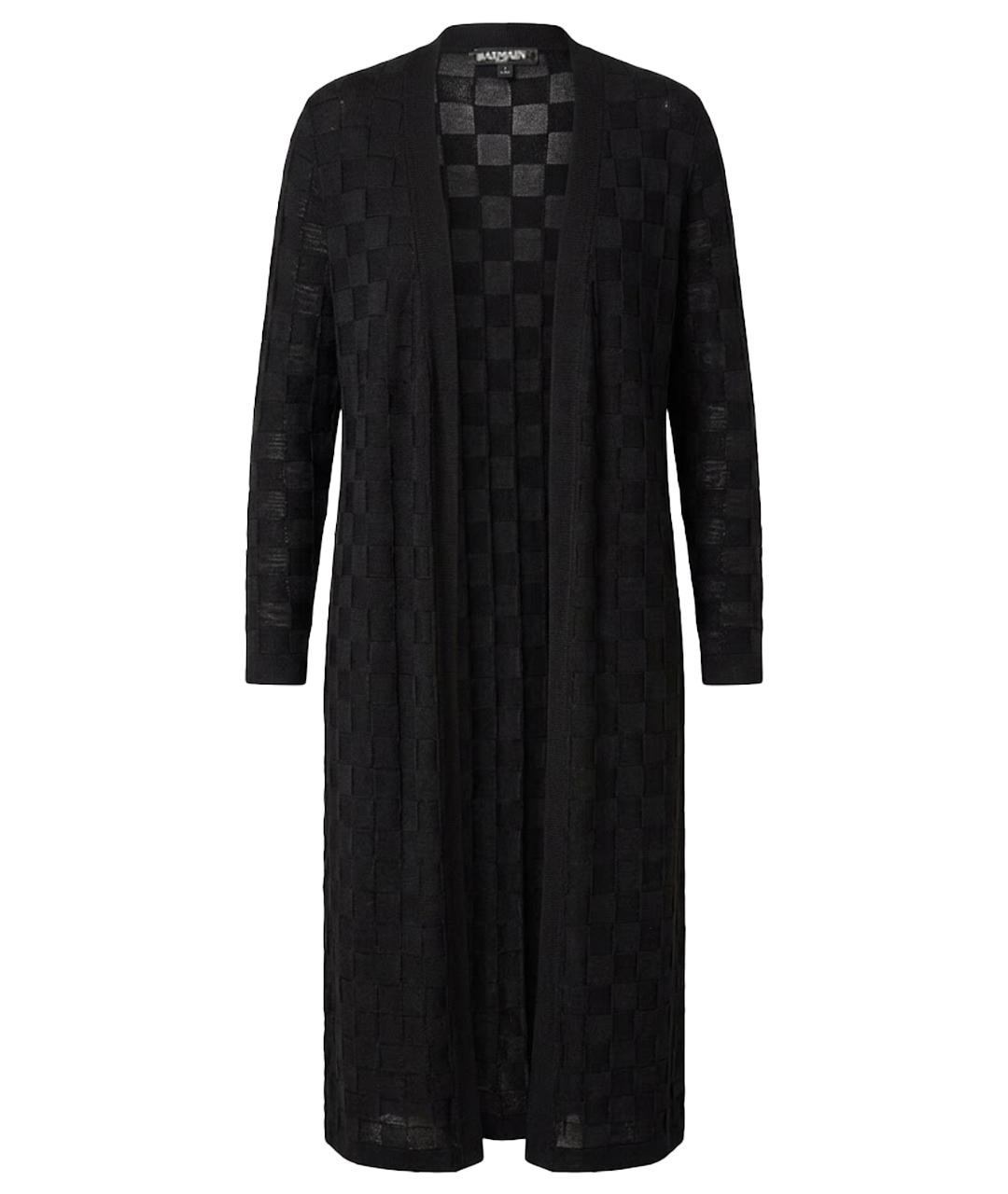 BALMAIN Черный вискозный кардиган, фото 1