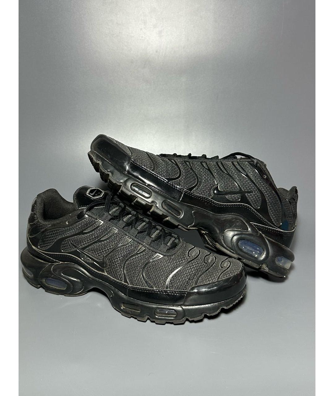 NIKE Черные синтетические низкие кроссовки / кеды, фото 6