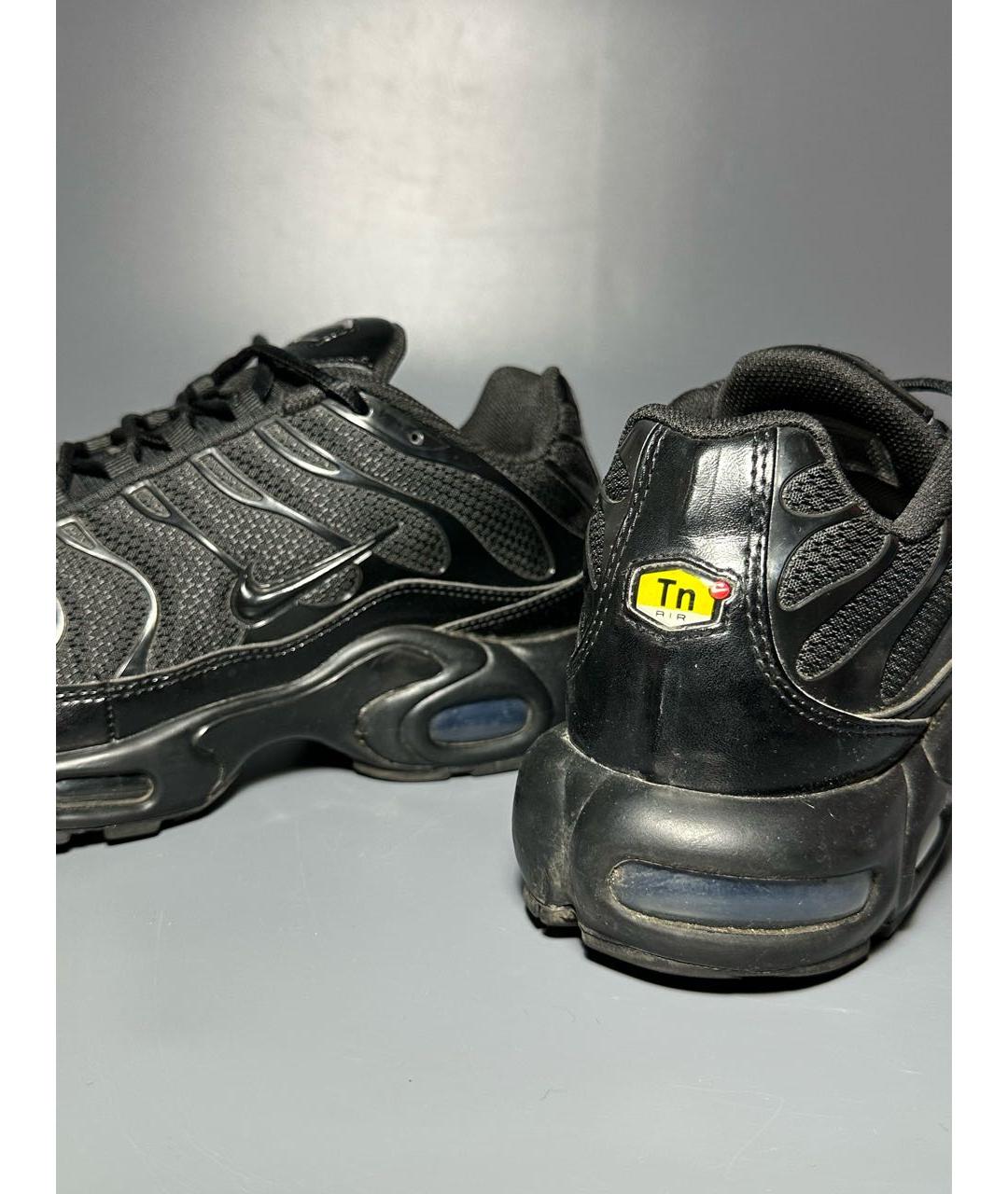 NIKE Черные синтетические низкие кроссовки / кеды, фото 7