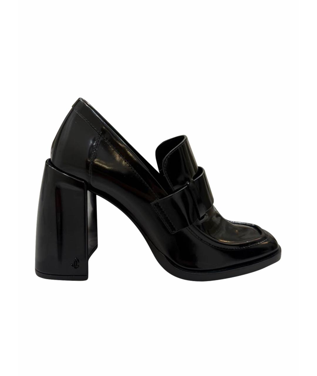 JIMMY CHOO Черные кожаные туфли, фото 1