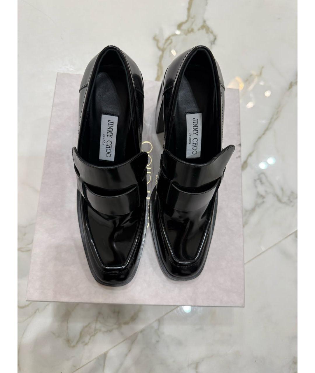 JIMMY CHOO Черные кожаные туфли, фото 3