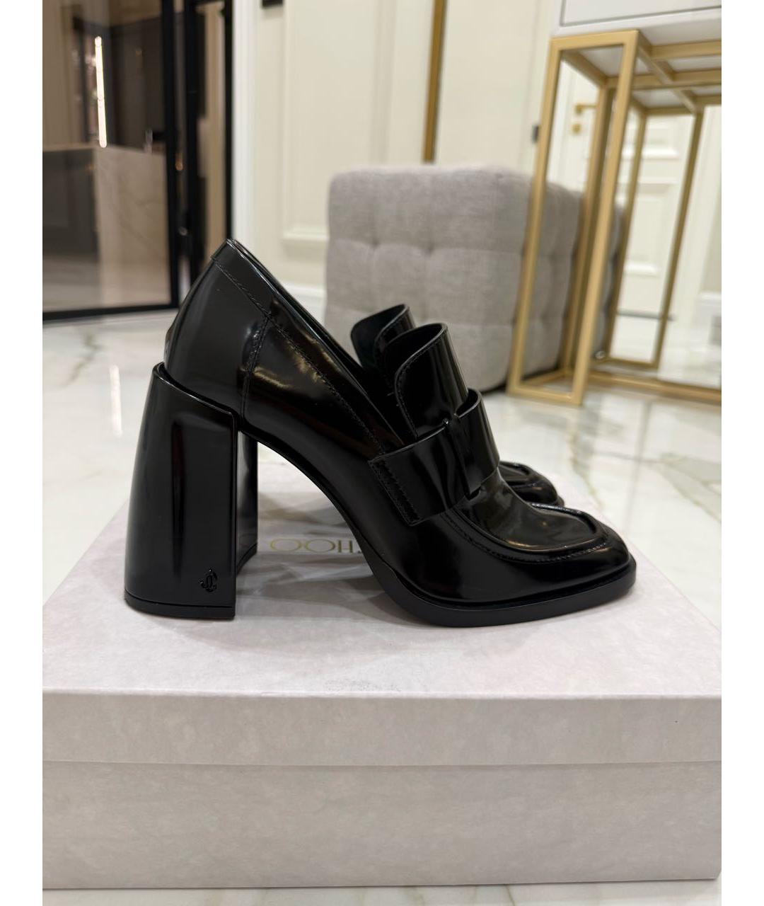 JIMMY CHOO Черные кожаные туфли, фото 9