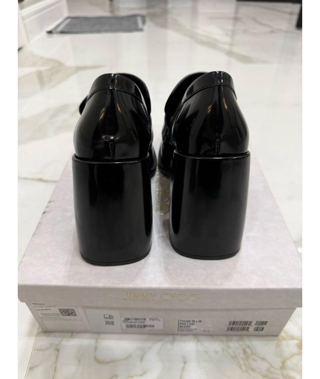 JIMMY CHOO Черные кожаные туфли, фото 4