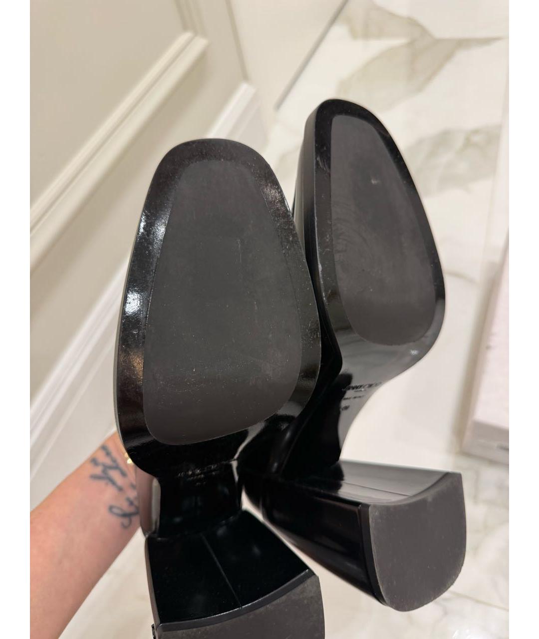 JIMMY CHOO Черные кожаные туфли, фото 6