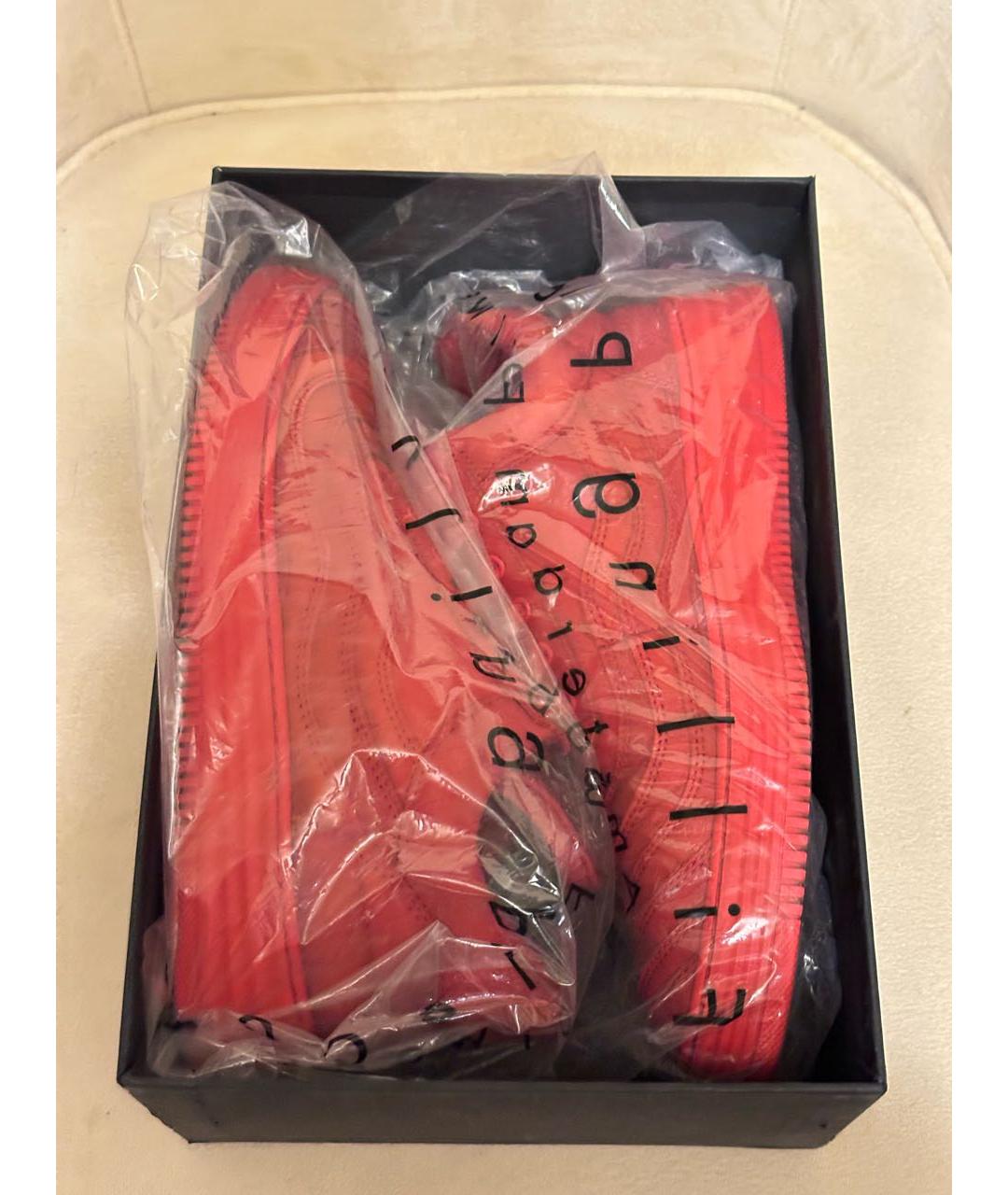 Filling pieces Красные нубуковые низкие кроссовки / кеды, фото 6