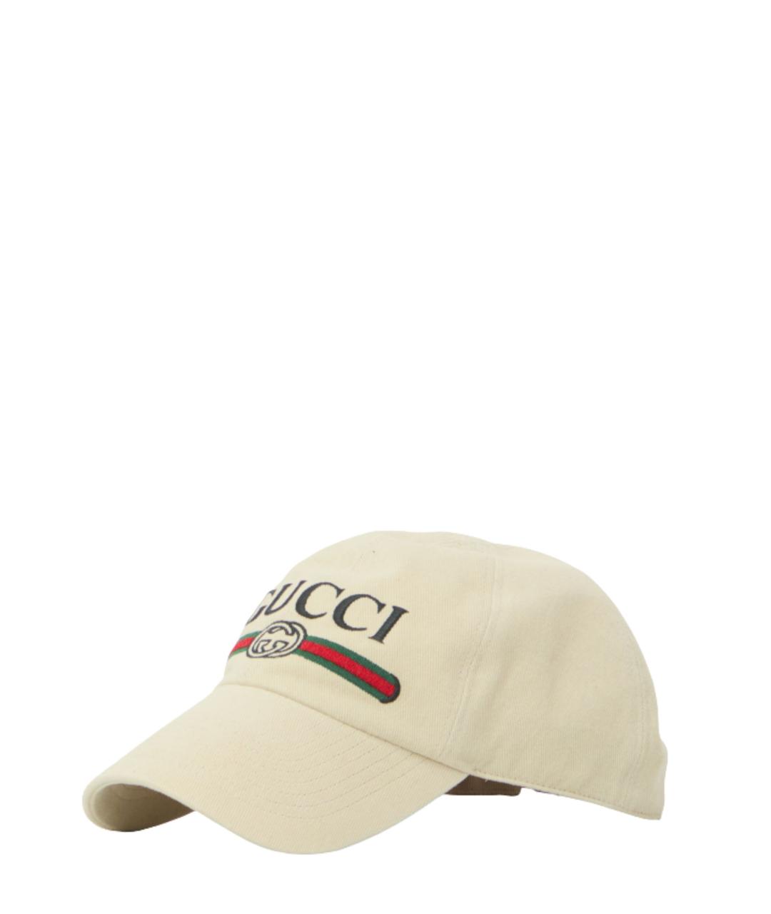 GUCCI Бежевая хлопковая кепка/бейсболка, фото 2