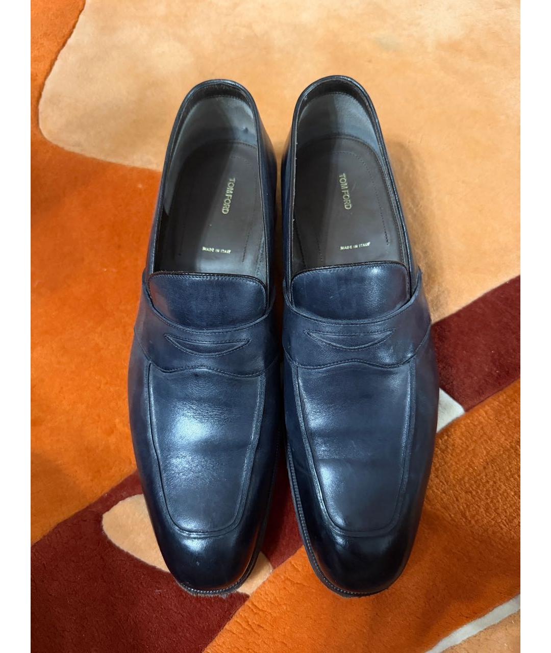 TOM FORD Черные кожаные туфли, фото 3