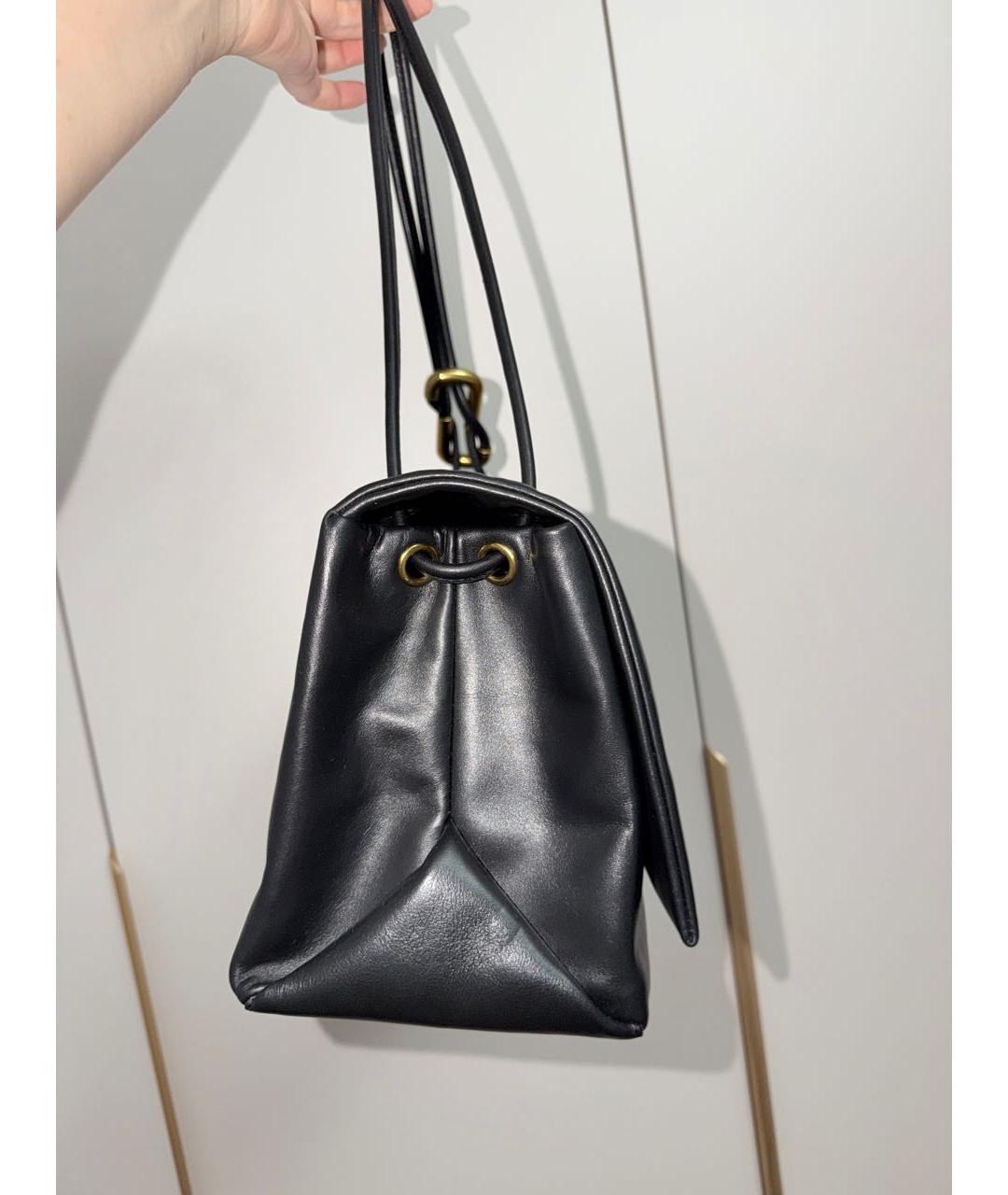 MARC JACOBS Черная кожаная сумка с короткими ручками, фото 2