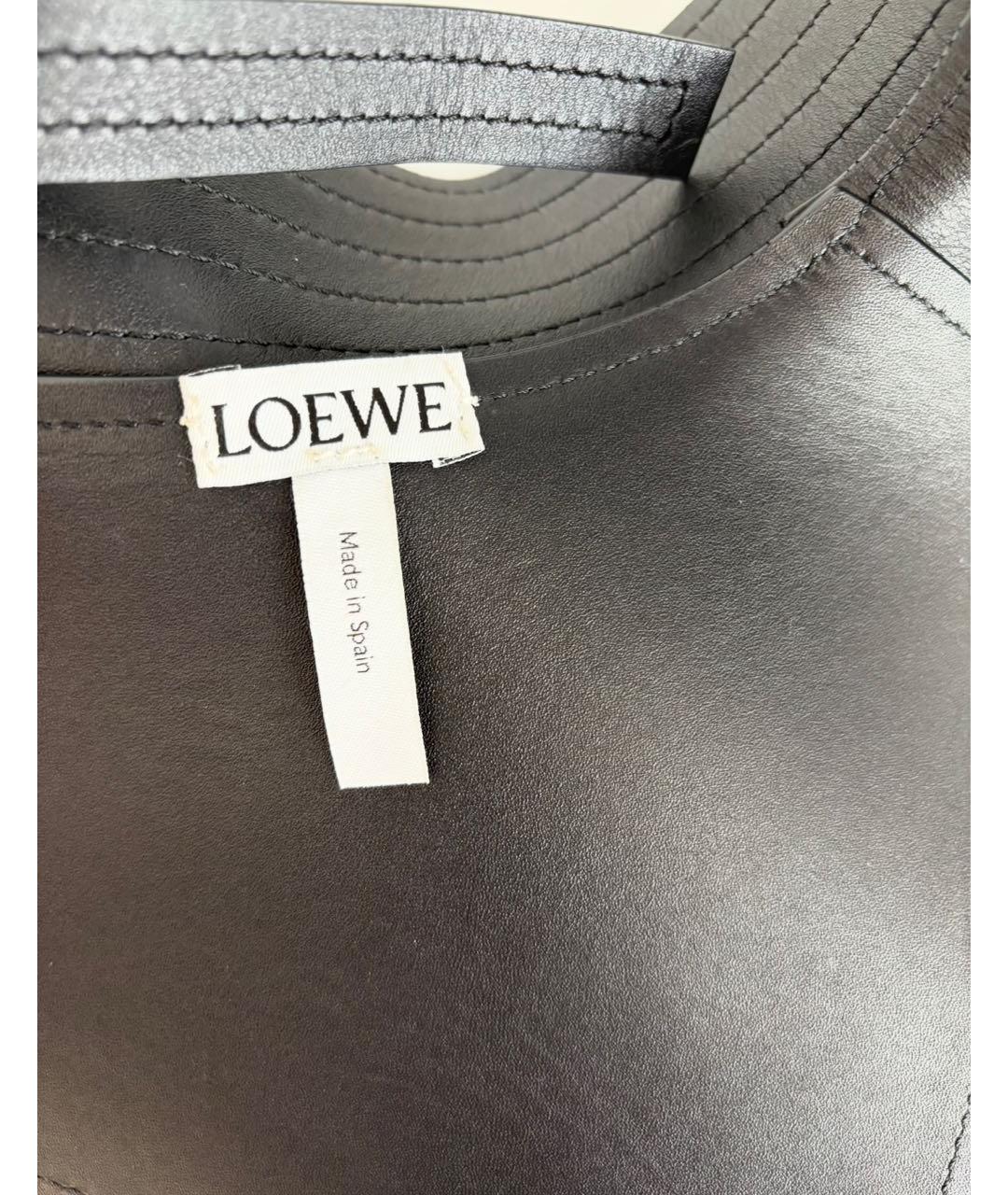 LOEWE Черный кожаный ремень, фото 4