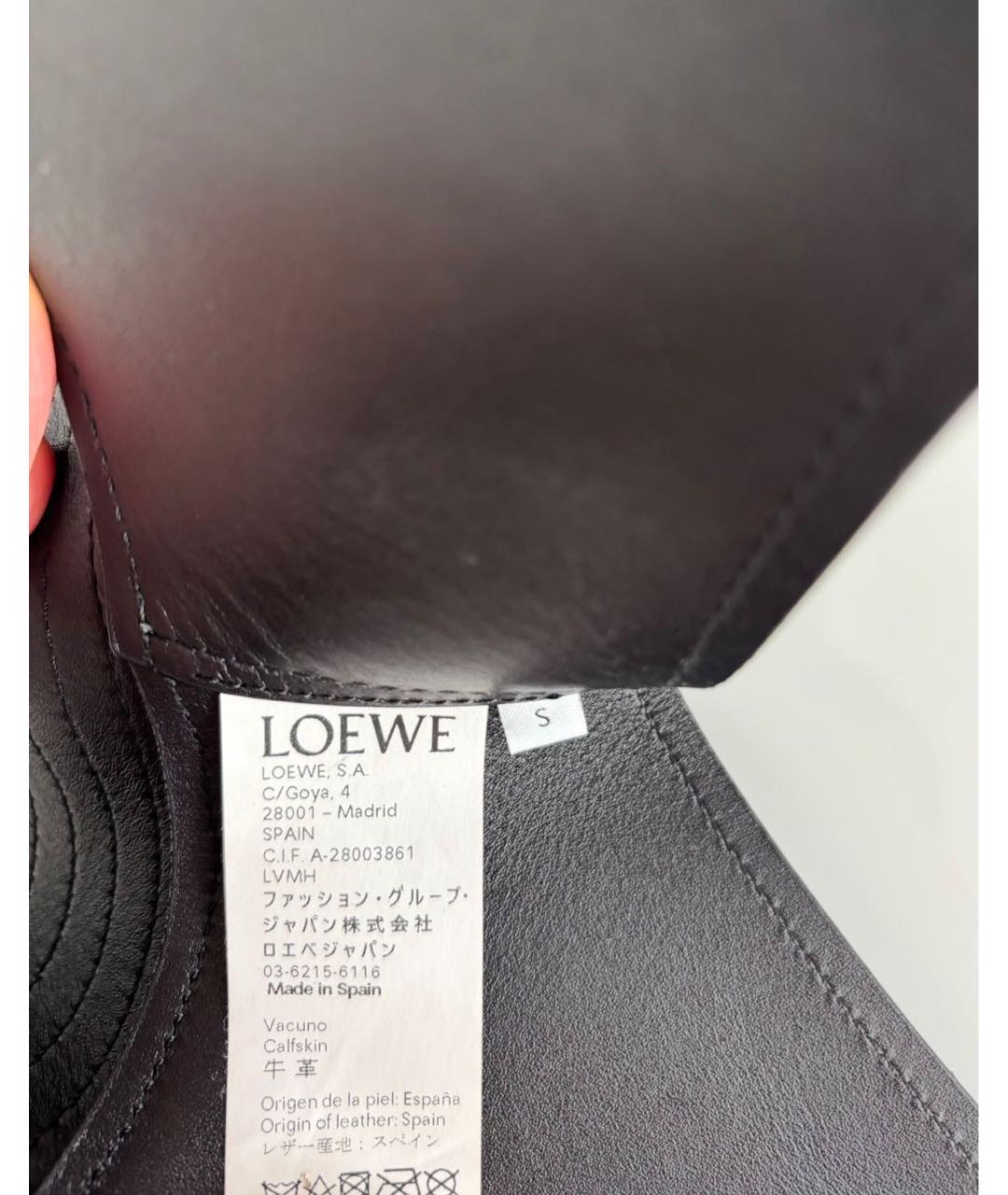 LOEWE Черный кожаный ремень, фото 5