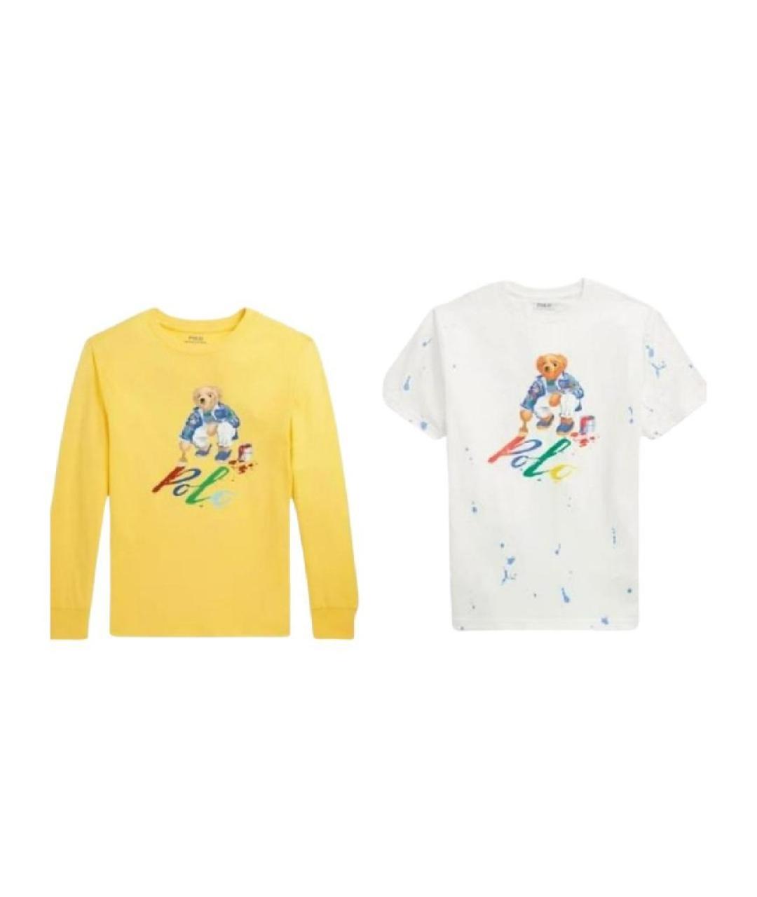 POLO RALPH LAUREN Мульти хлопковая детская футболка, фото 9