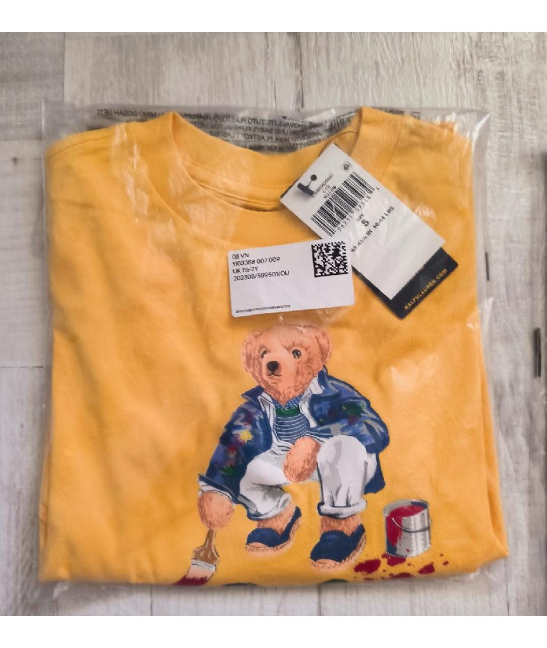 POLO RALPH LAUREN Мульти хлопковая детская футболка, фото 6