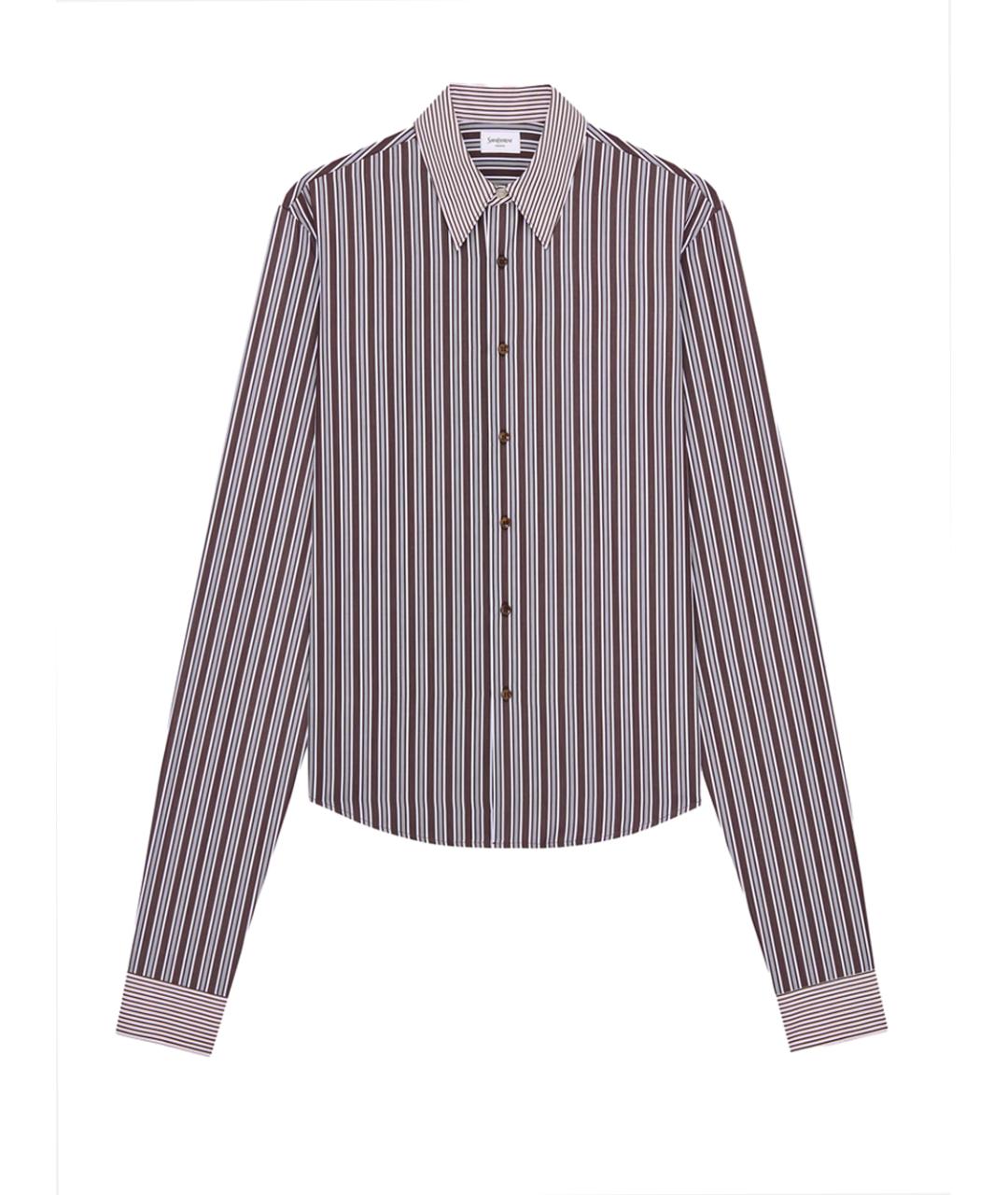 SAINT LAURENT Мульти хлопковая кэжуал рубашка, фото 1
