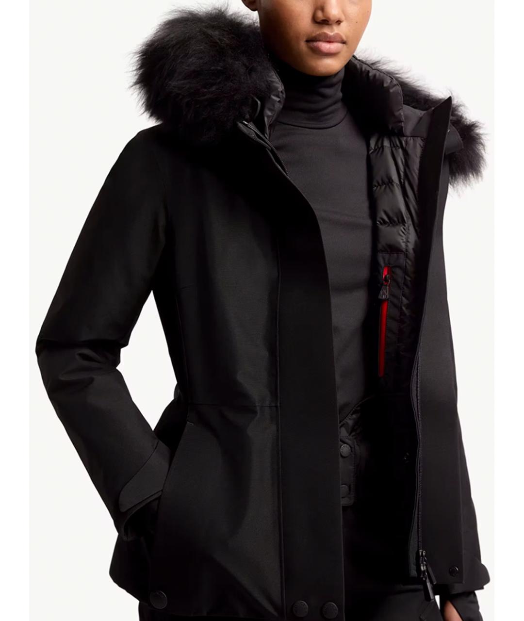 MONCLER GRENOBLE Черная полиэстеровая куртка, фото 6