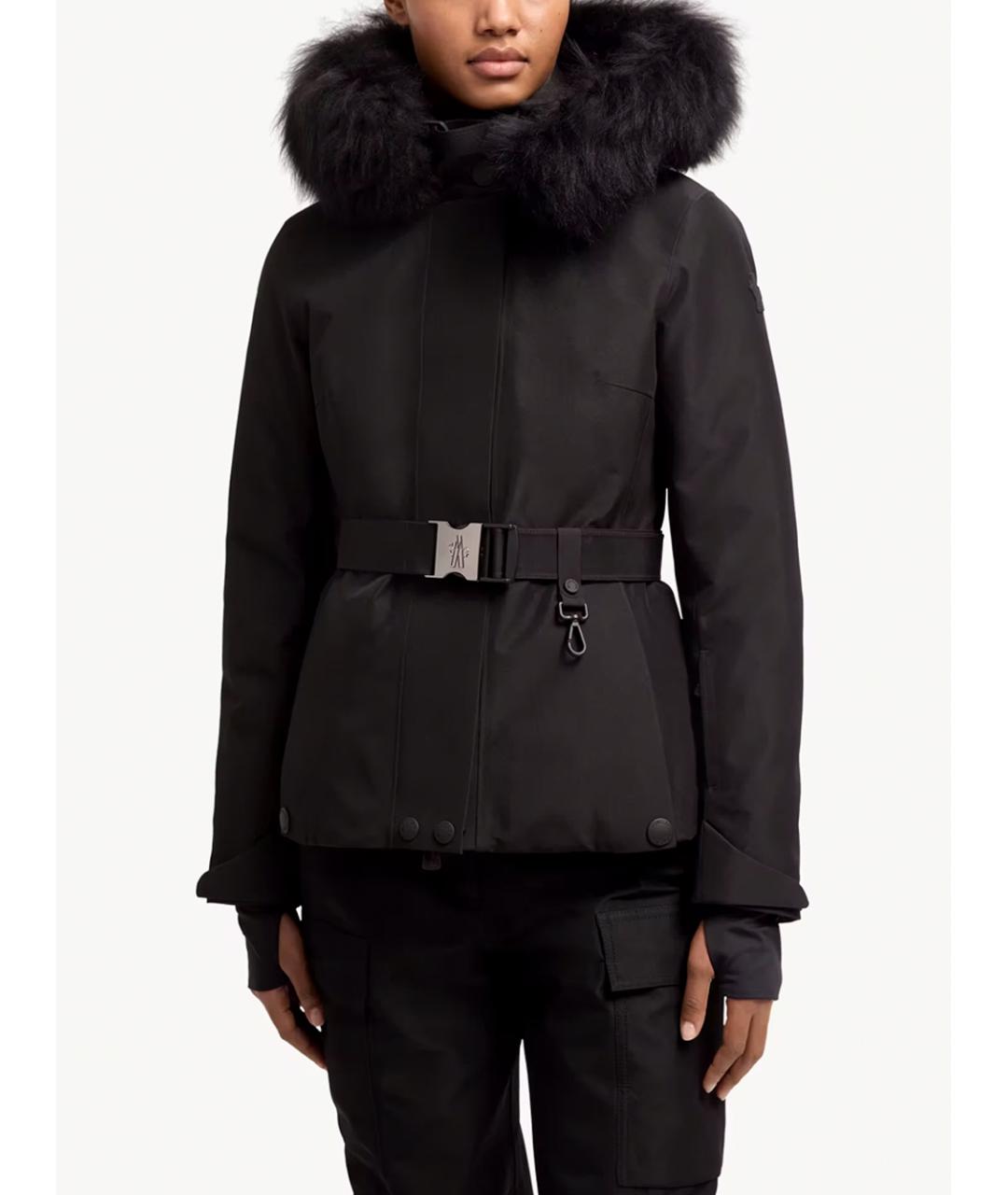 MONCLER GRENOBLE Черная полиэстеровая куртка, фото 4