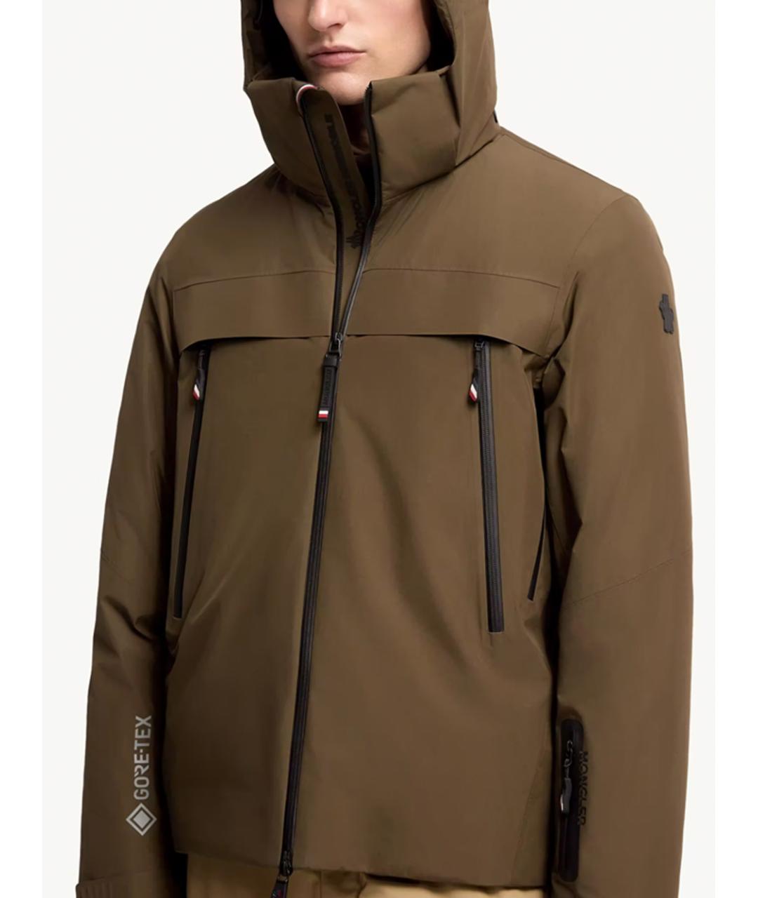 MONCLER GRENOBLE Хаки полиэстеровая куртка, фото 5