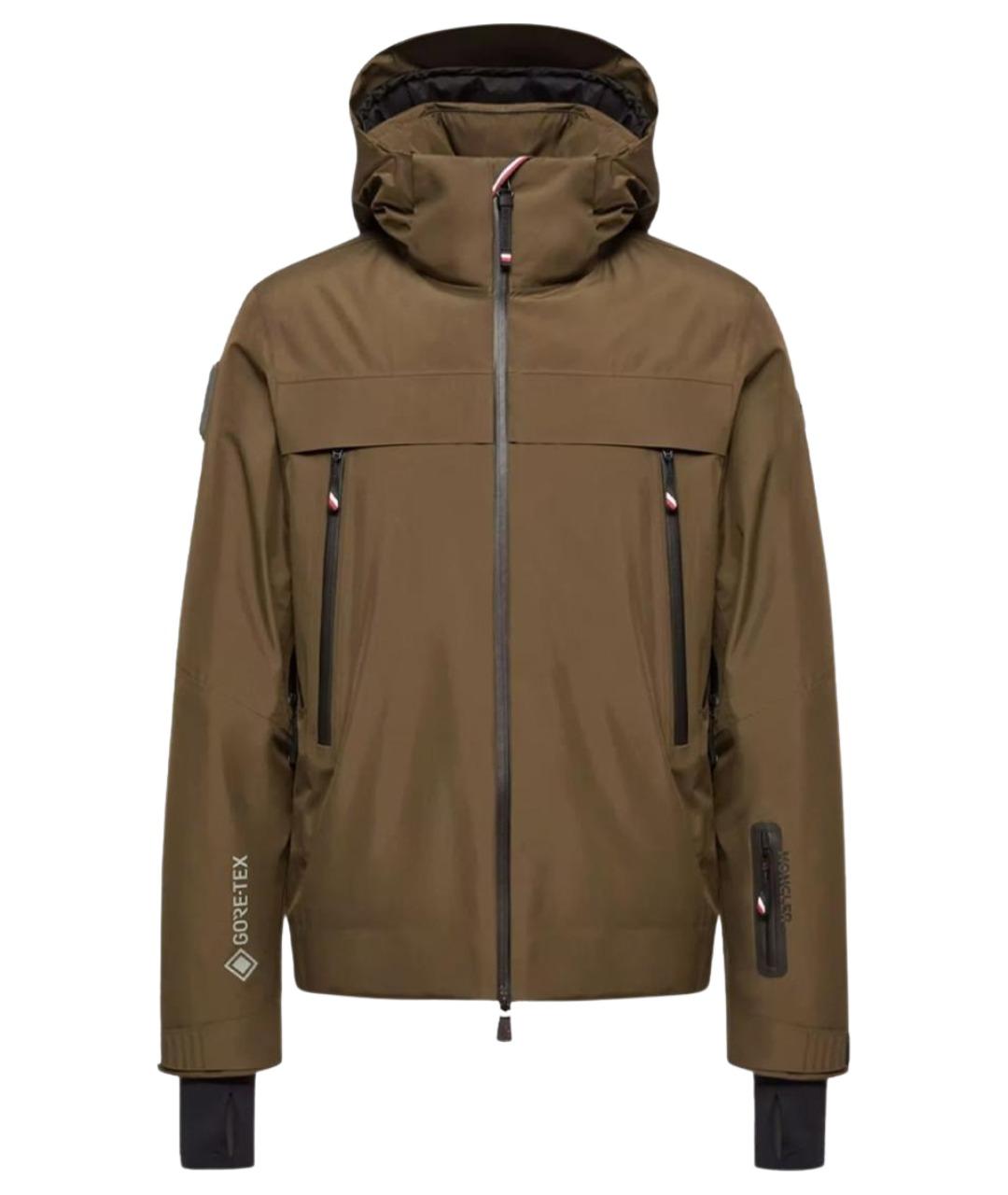 MONCLER GRENOBLE Хаки полиэстеровая куртка, фото 1