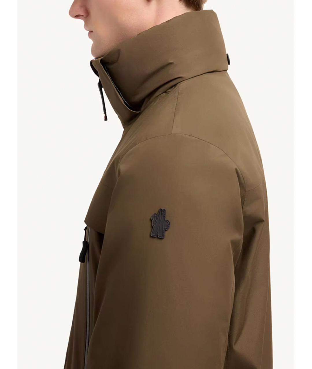 MONCLER GRENOBLE Хаки полиэстеровая куртка, фото 4
