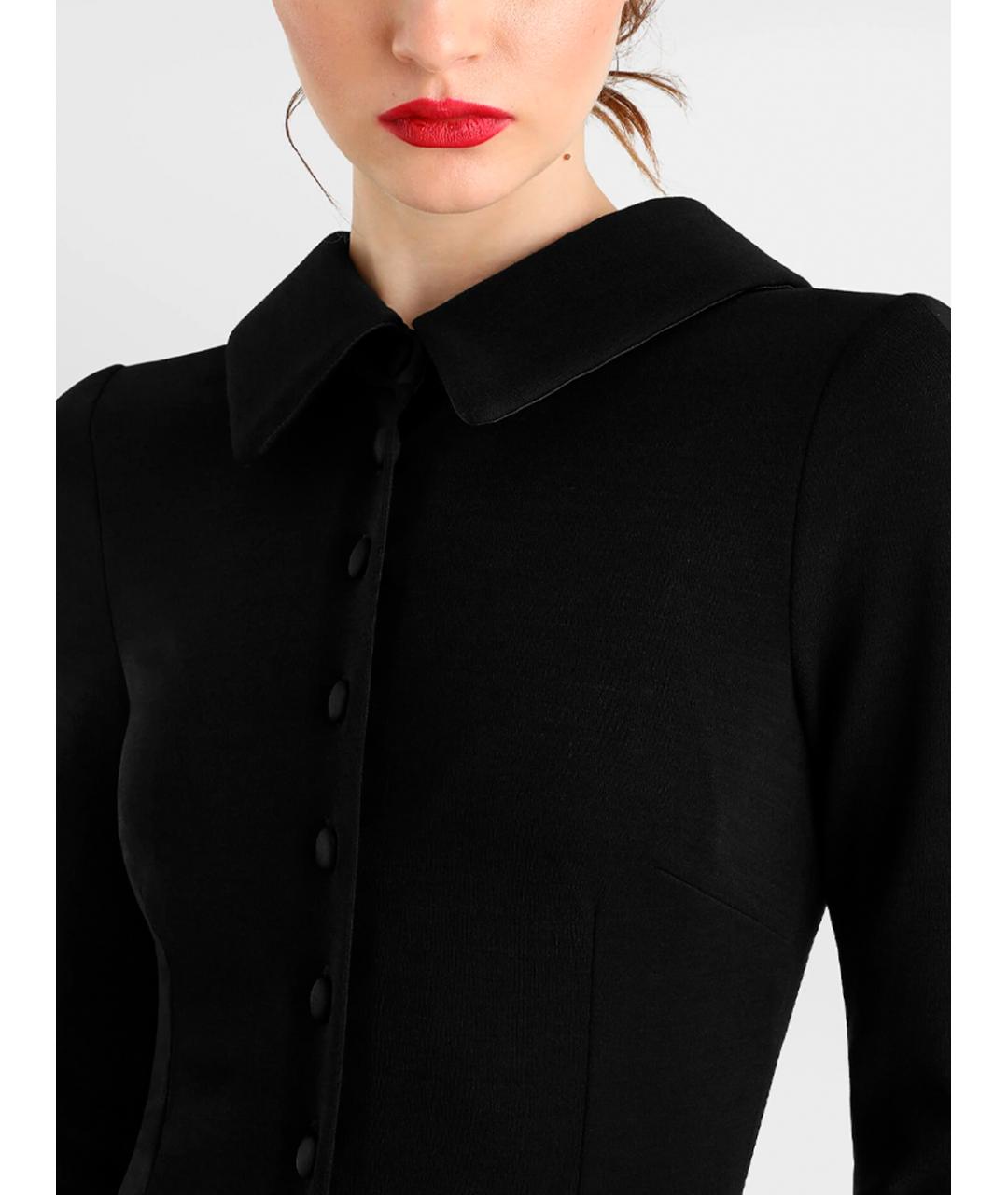 DOLCE&GABBANA Черное шерстяное платье, фото 4