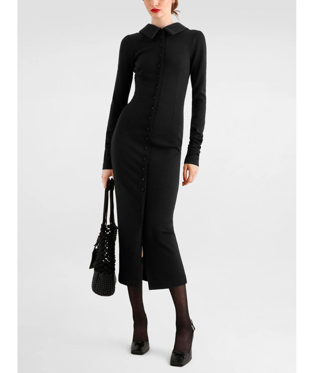 DOLCE&GABBANA Черное шерстяное платье, фото 2