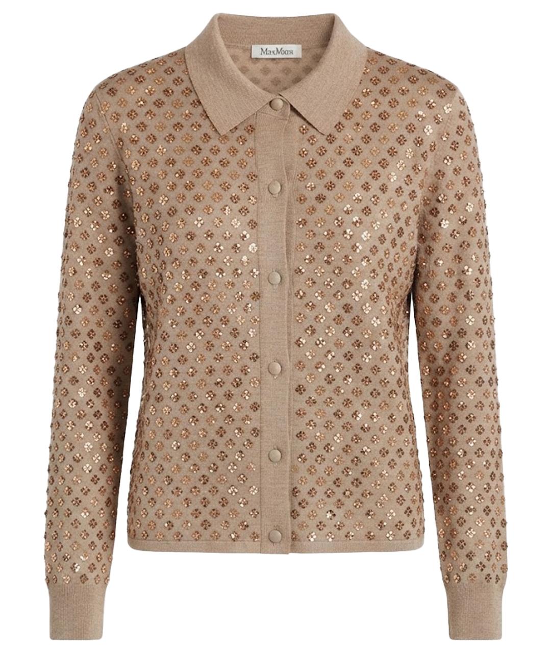 MAX MARA Бежевый кардиган, фото 1