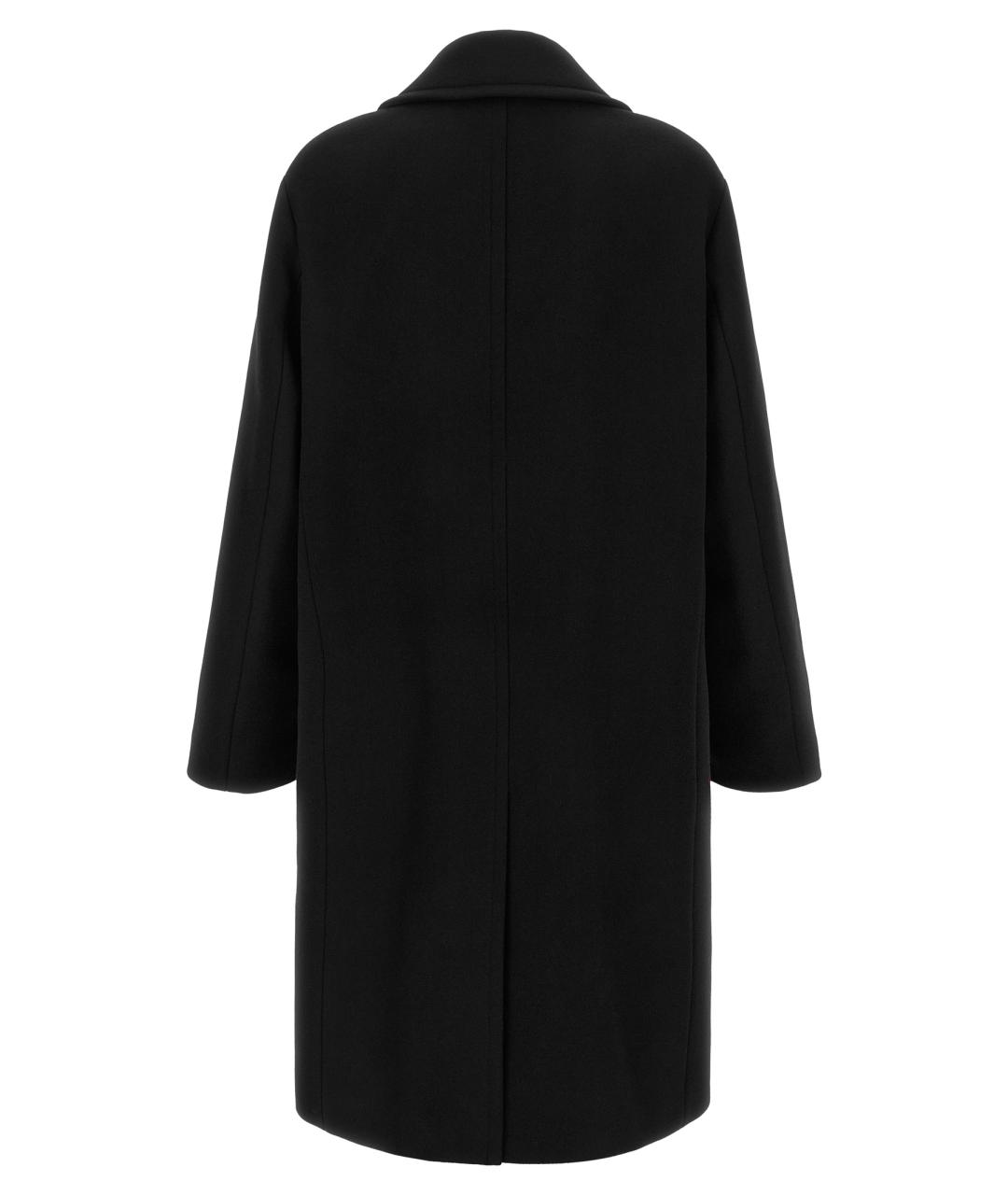 FENDI Черное шерстяное пальто, фото 2