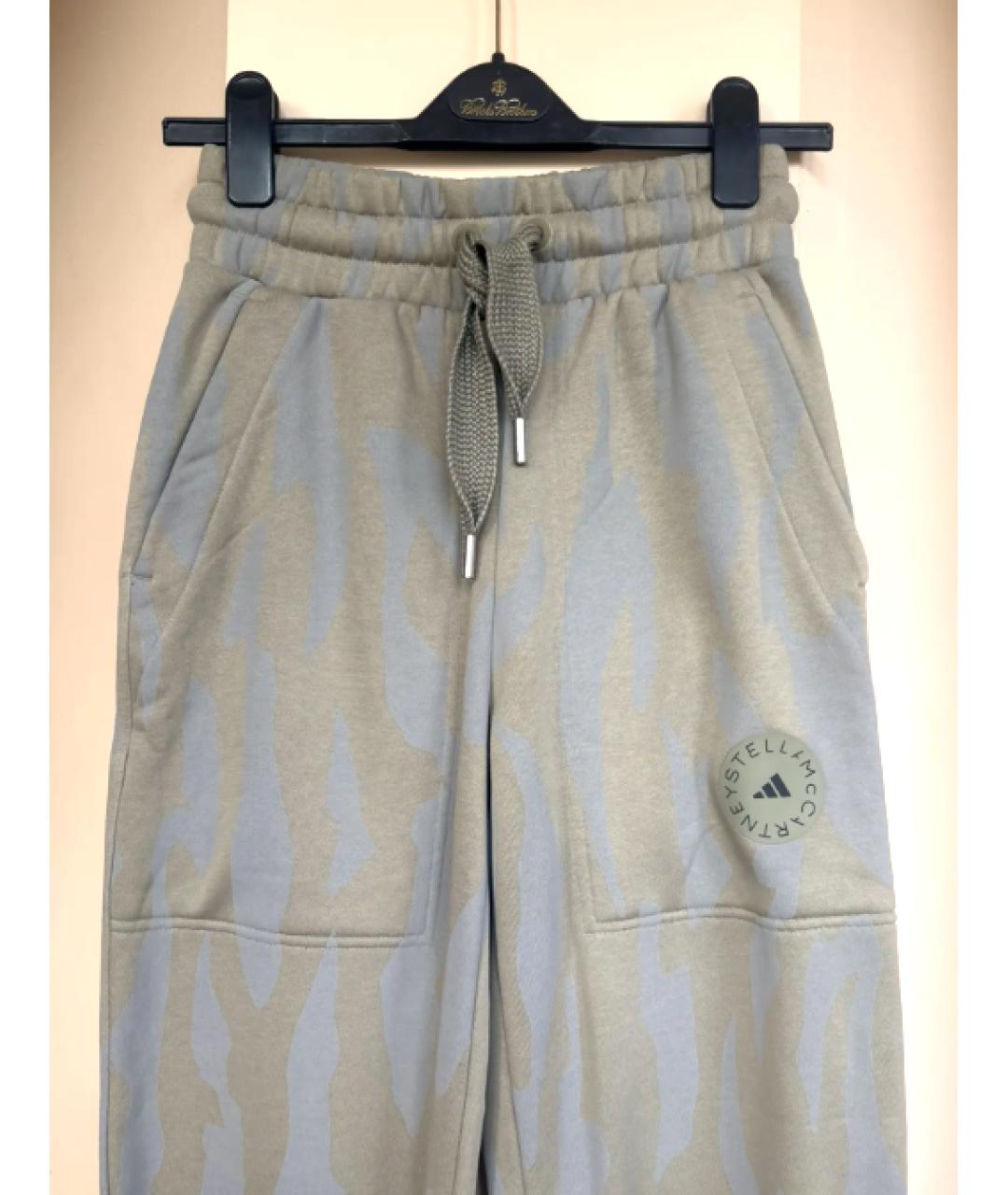 ADIDAS BY STELLA MCCARTNEY Серые хлопковые спортивные брюки и шорты, фото 6