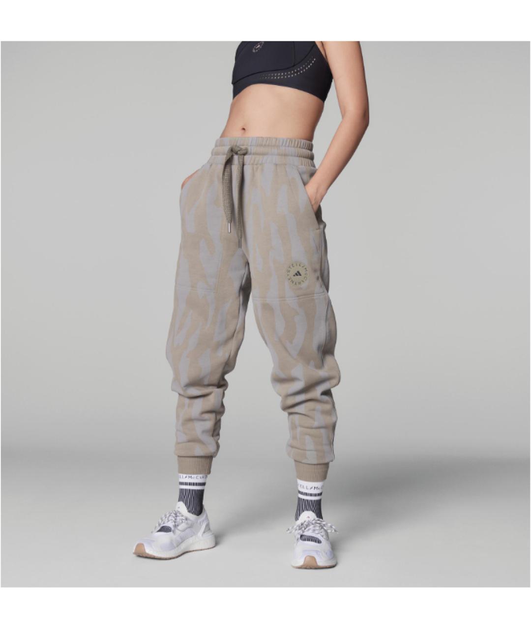 ADIDAS BY STELLA MCCARTNEY Серые хлопковые спортивные брюки и шорты, фото 3