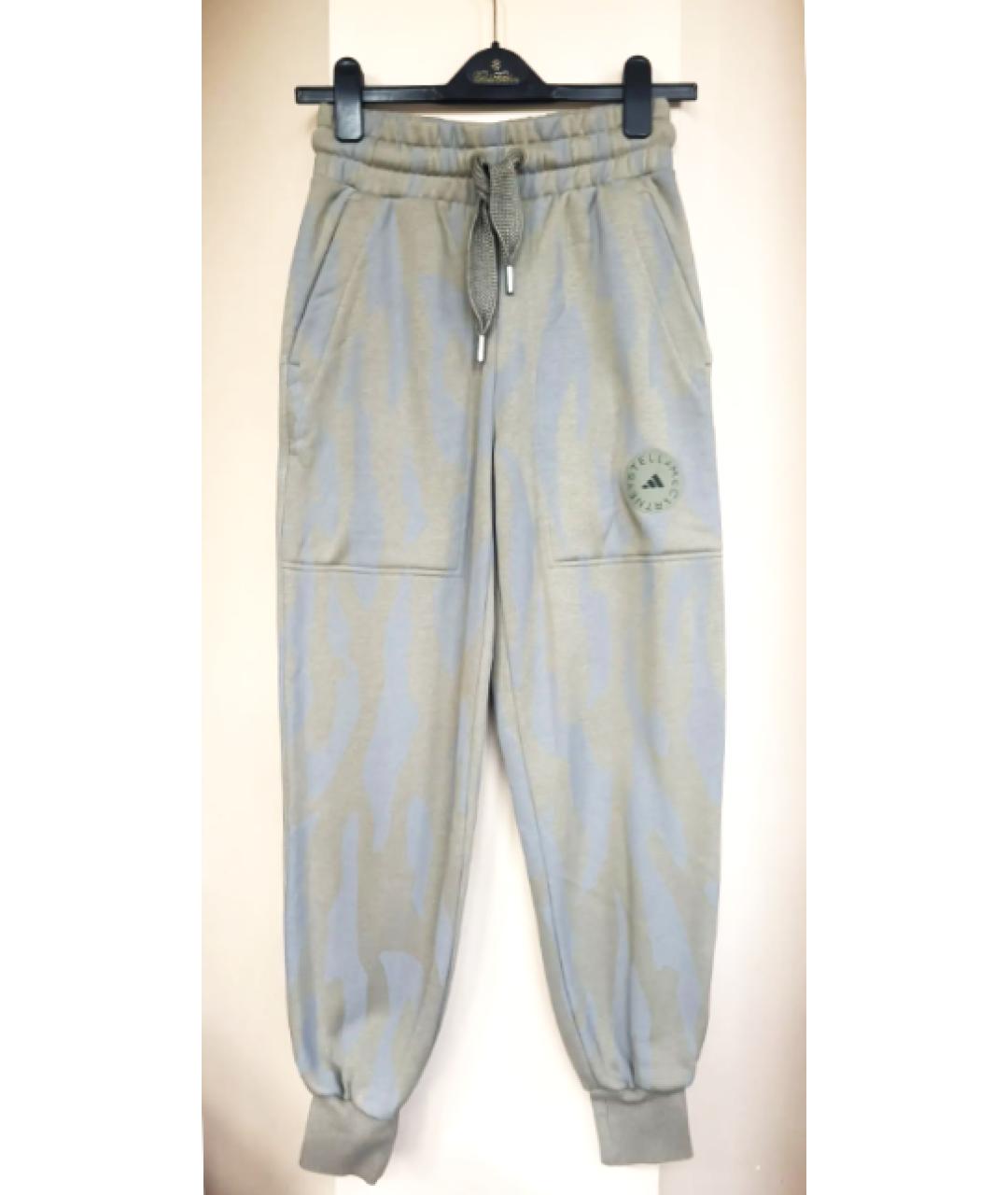 ADIDAS BY STELLA MCCARTNEY Серые хлопковые спортивные брюки и шорты, фото 9