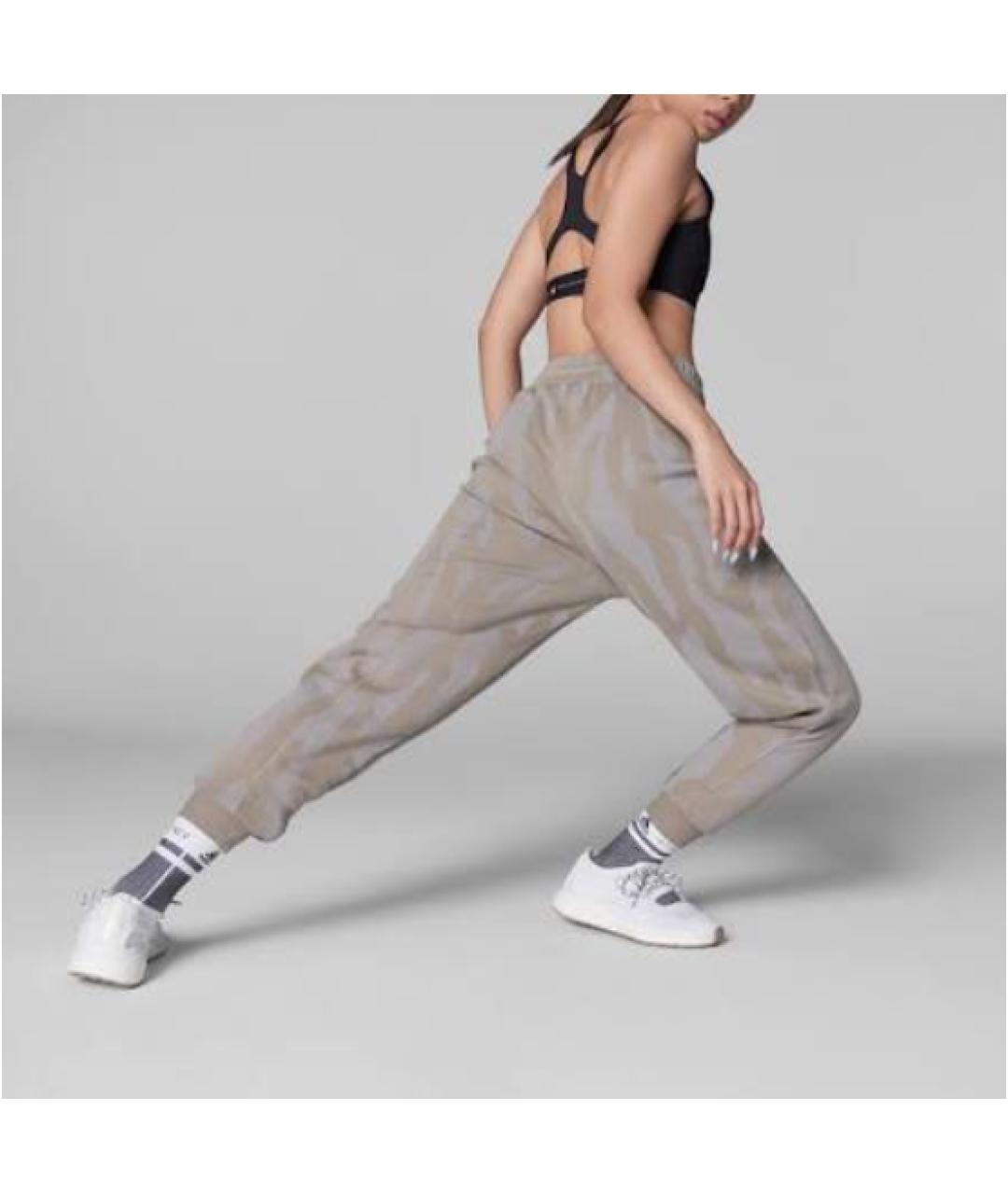 ADIDAS BY STELLA MCCARTNEY Серые хлопковые спортивные брюки и шорты, фото 4