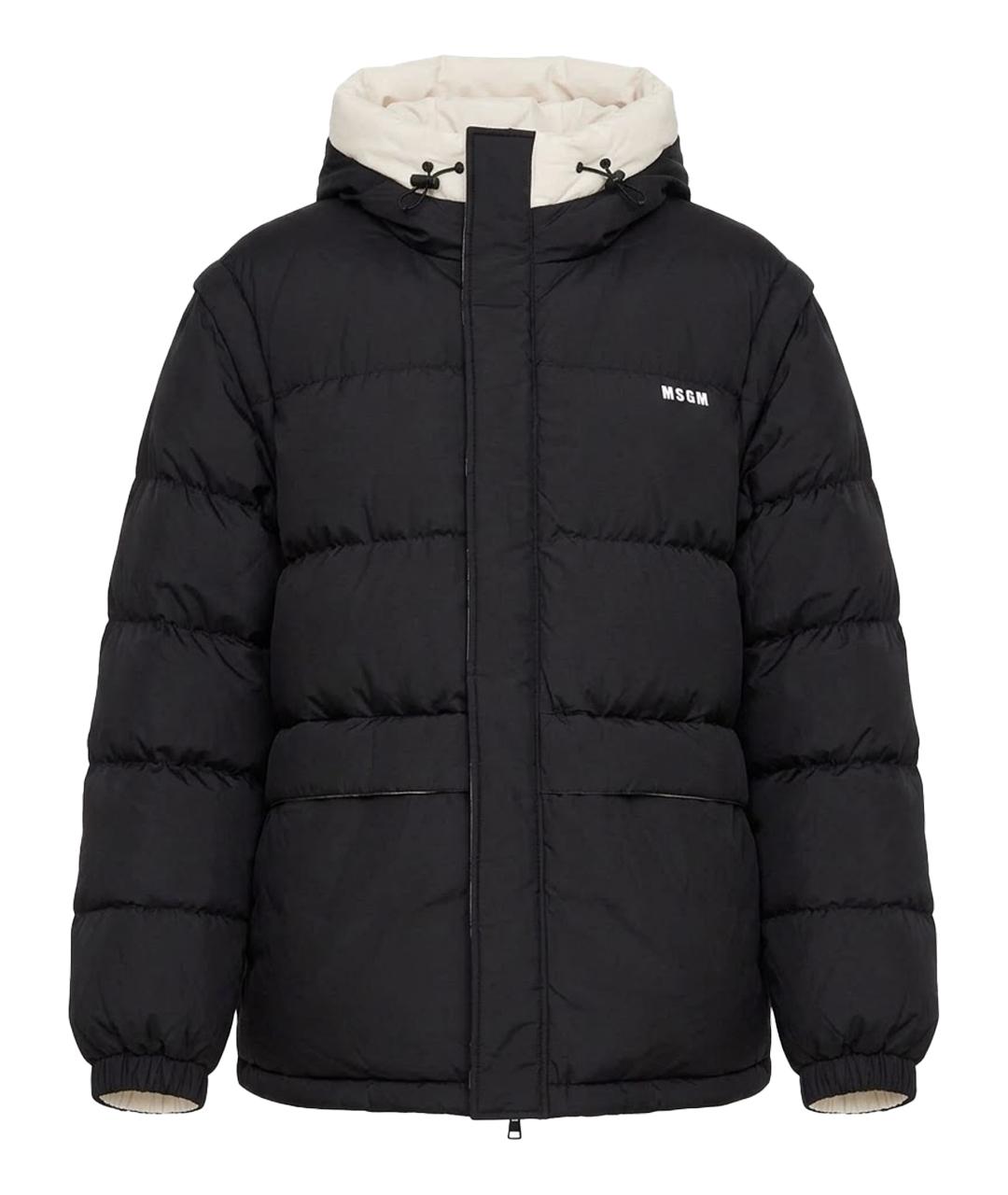 MSGM Черный пуховик, фото 1