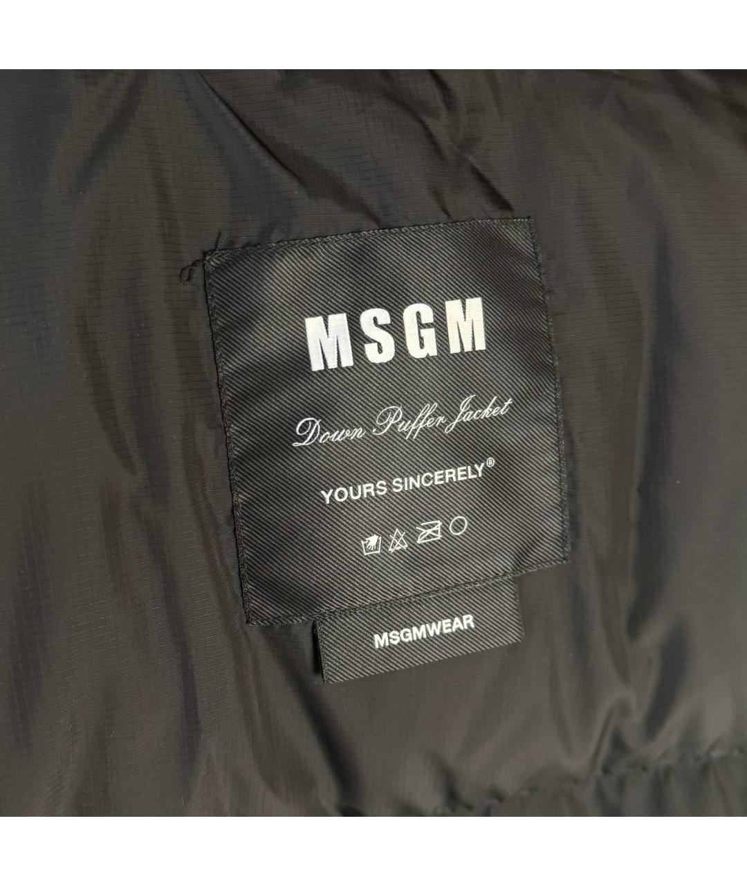 MSGM Черный пуховик, фото 4