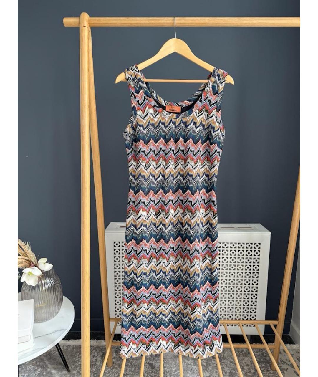 MISSONI Мульти вискозное повседневное платье, фото 6