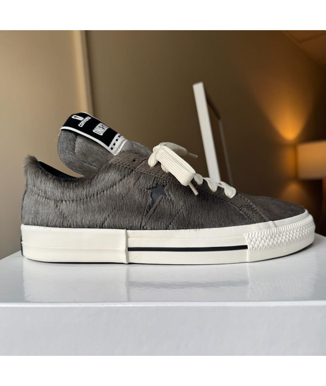 RICK OWENS DRKSHDW Коричневые низкие кроссовки / кеды, фото 8