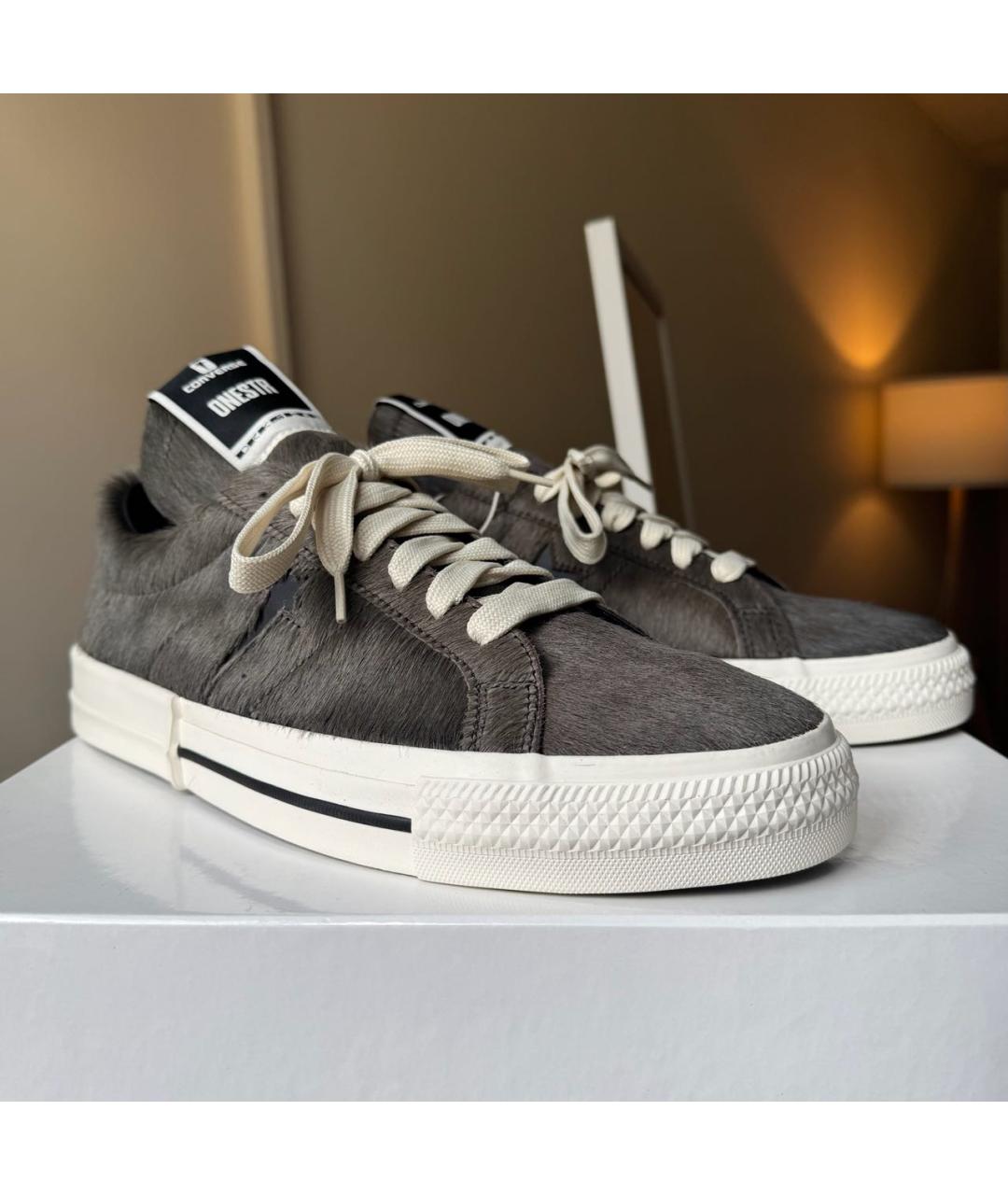 RICK OWENS DRKSHDW Коричневые низкие кроссовки / кеды, фото 2