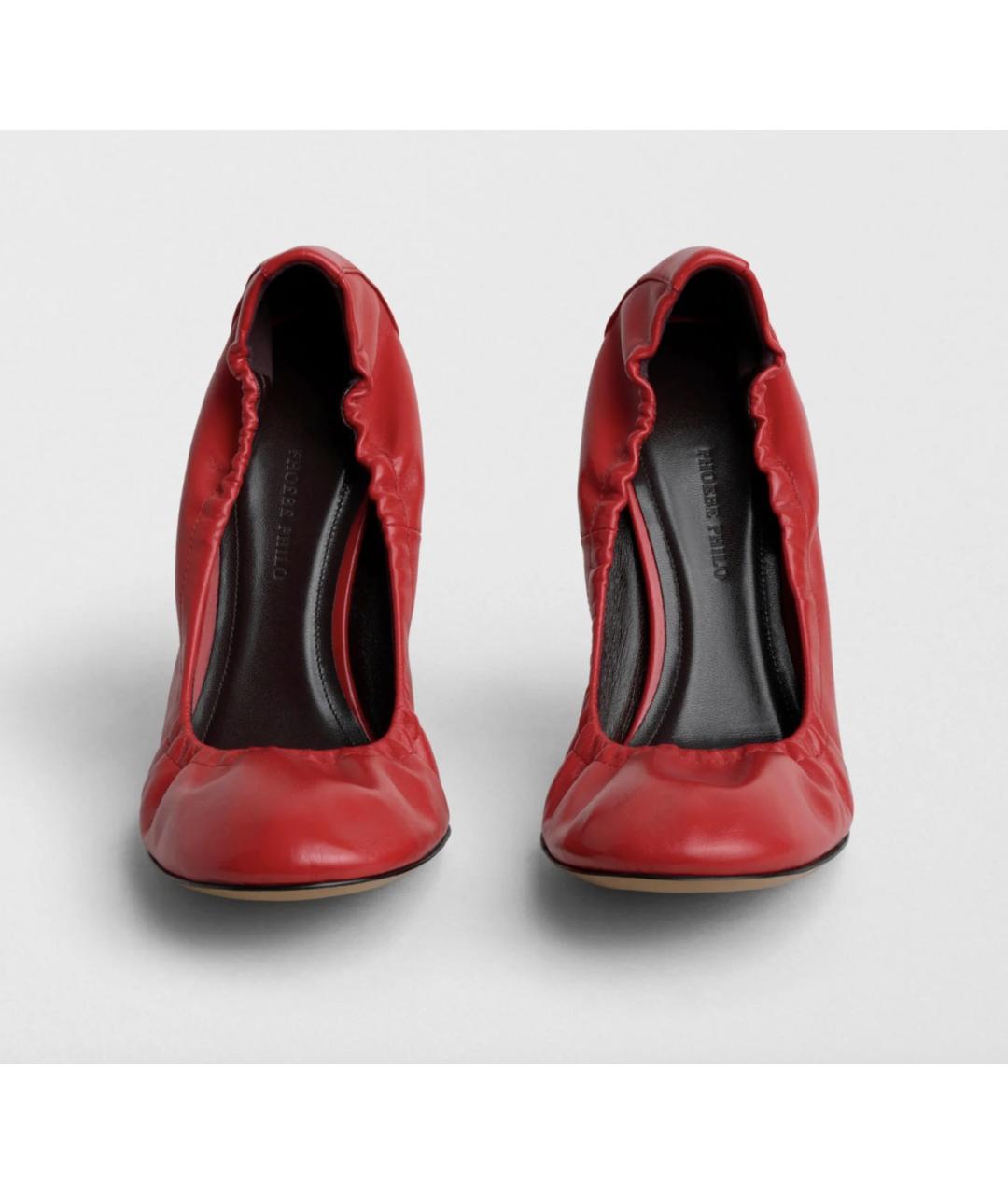 PHOEBE PHILO Красные кожаные туфли, фото 2