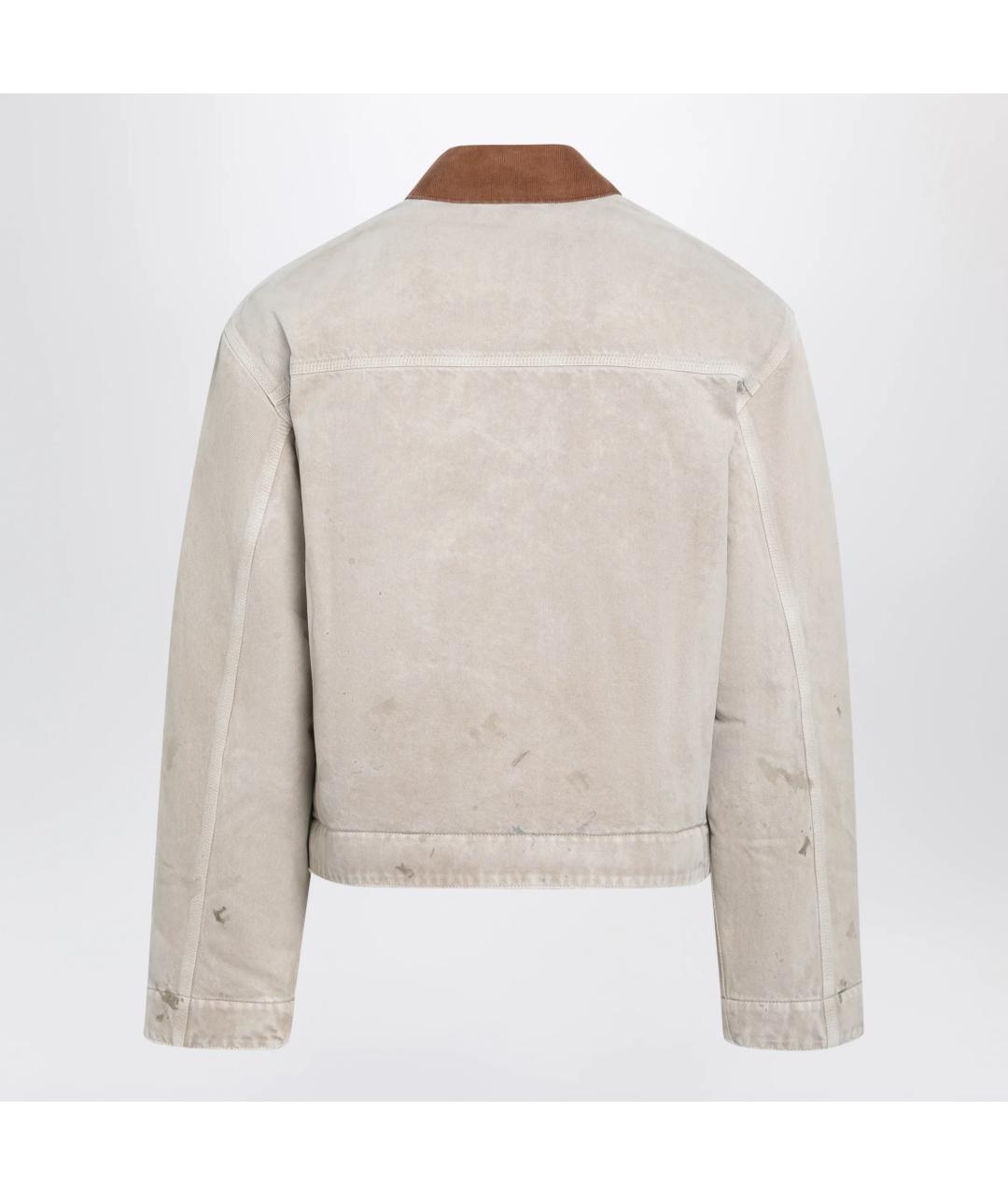 BALENCIAGA Бежевая деним куртка, фото 2