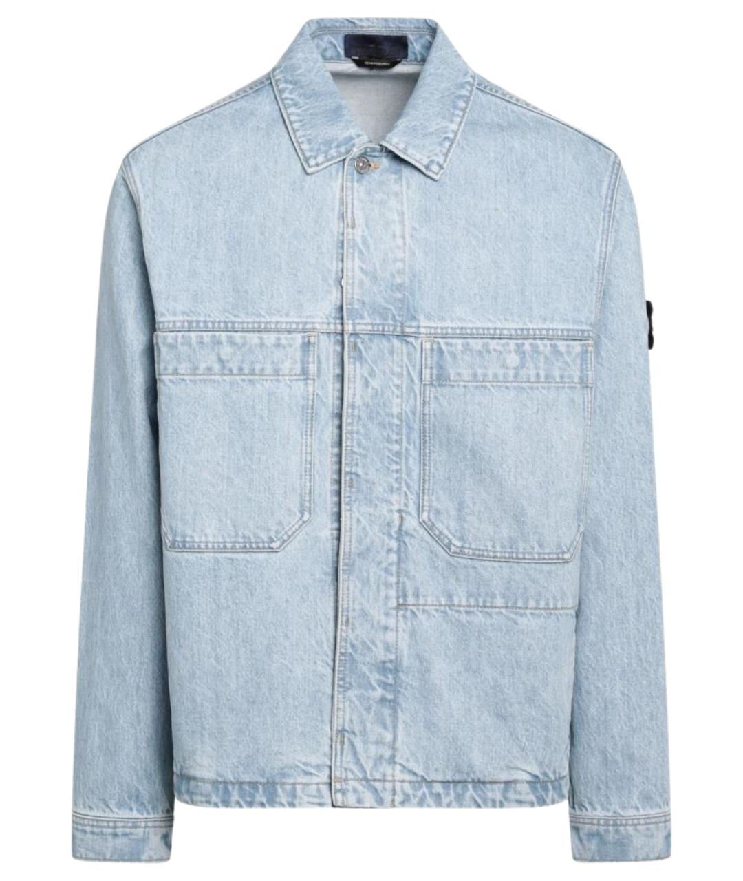 STONE ISLAND Голубая деним куртка, фото 1
